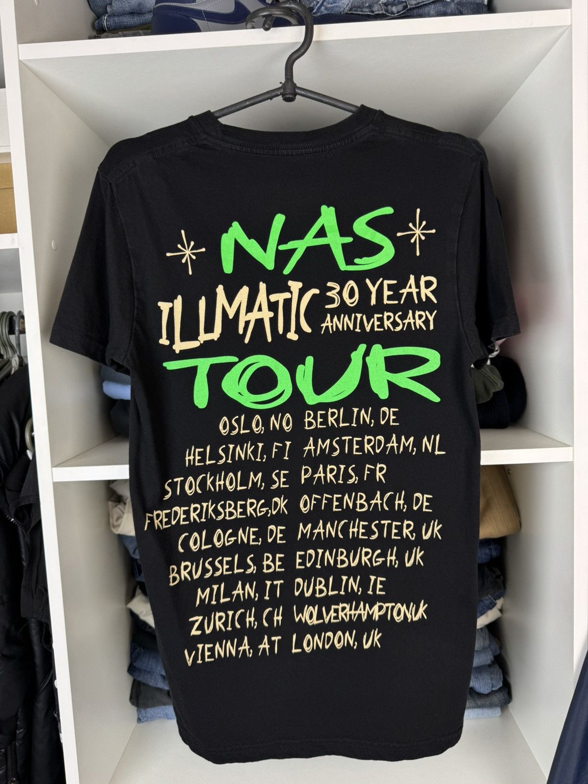 Nas Nas illmatic 30 Year Anniversary Tour T-shirt Size US S / EU 44-46 / 1 - 17 Thumbnail