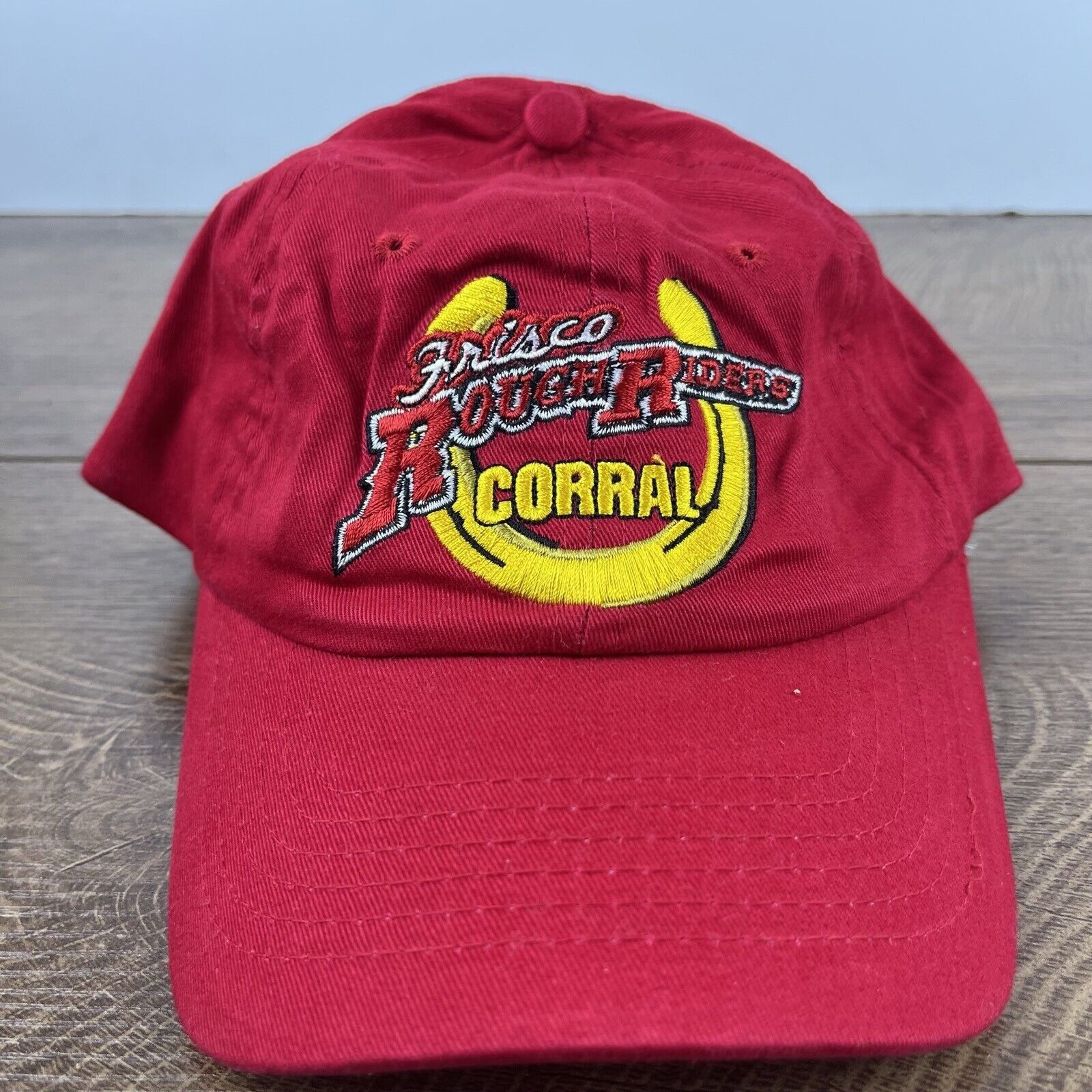 Other Frisco Rough Riders Hat Corral Red Cap Adjustable Hat Red Ad Size ONE SIZE - 2 Thumbnail
