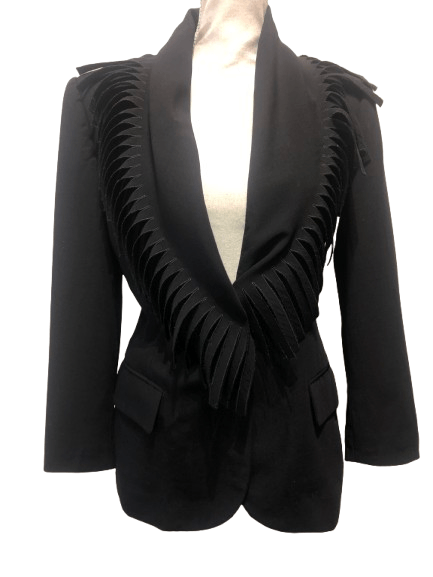 Jean Paul Gaultier 1989 Tassels Collar Shaped Jacket Size M / US 6-8 / IT 42-44 - 1 Thumbnail