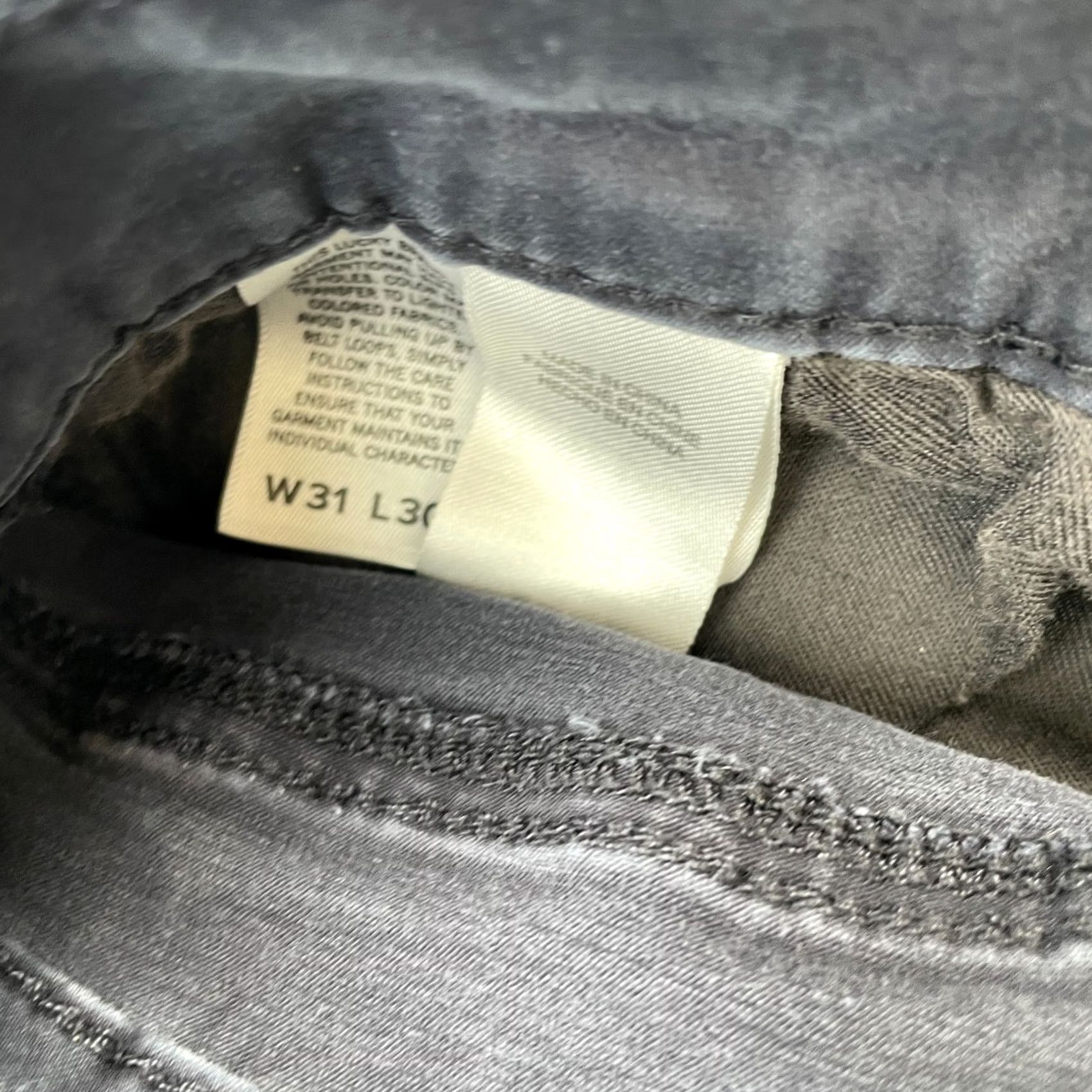 Lucky Brand Lucky Brand Jeans Slim Straight 31x30 Denim Cotton Blue 5-Pocket Mens Jeans 121 City Preppy Distinctive Logo Button Zipper Size US 31 - 7 Thumbnail