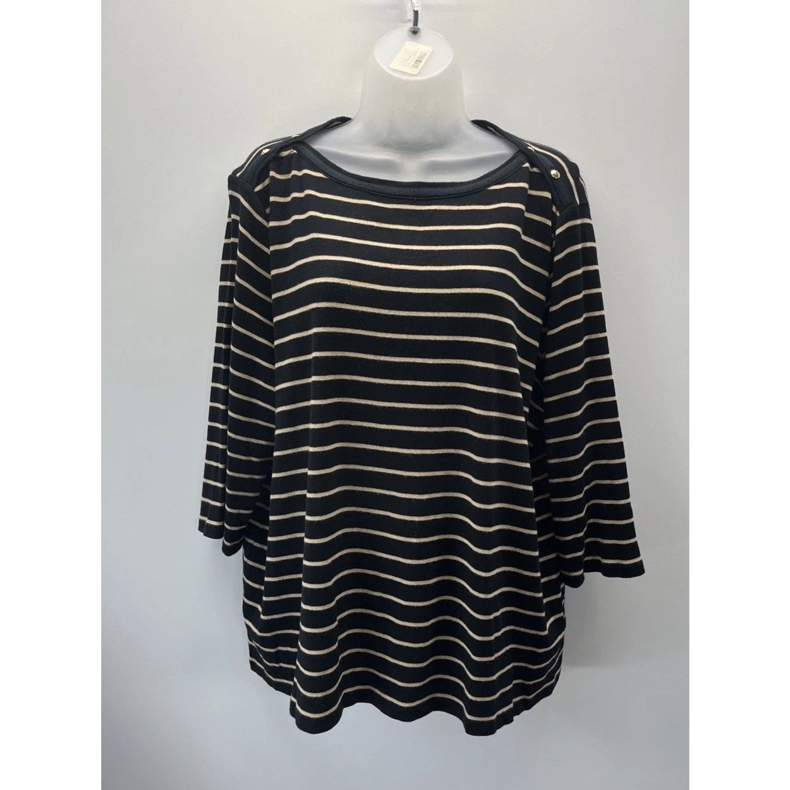 Lauren Ralph Lauren Lauren Ralph Lauren Womens Top 3X Gold Black Gold Size 3XL / US 20-22 - 1 Thumbnail