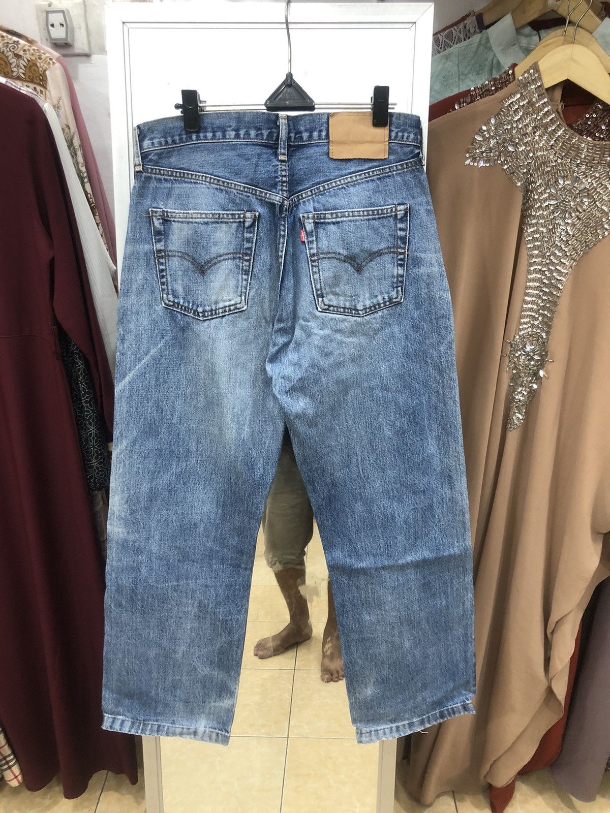 Levi's Levi’s 502 Big E Selvedge Baggy Denim Pants Size US 31 - 1 Thumbnail