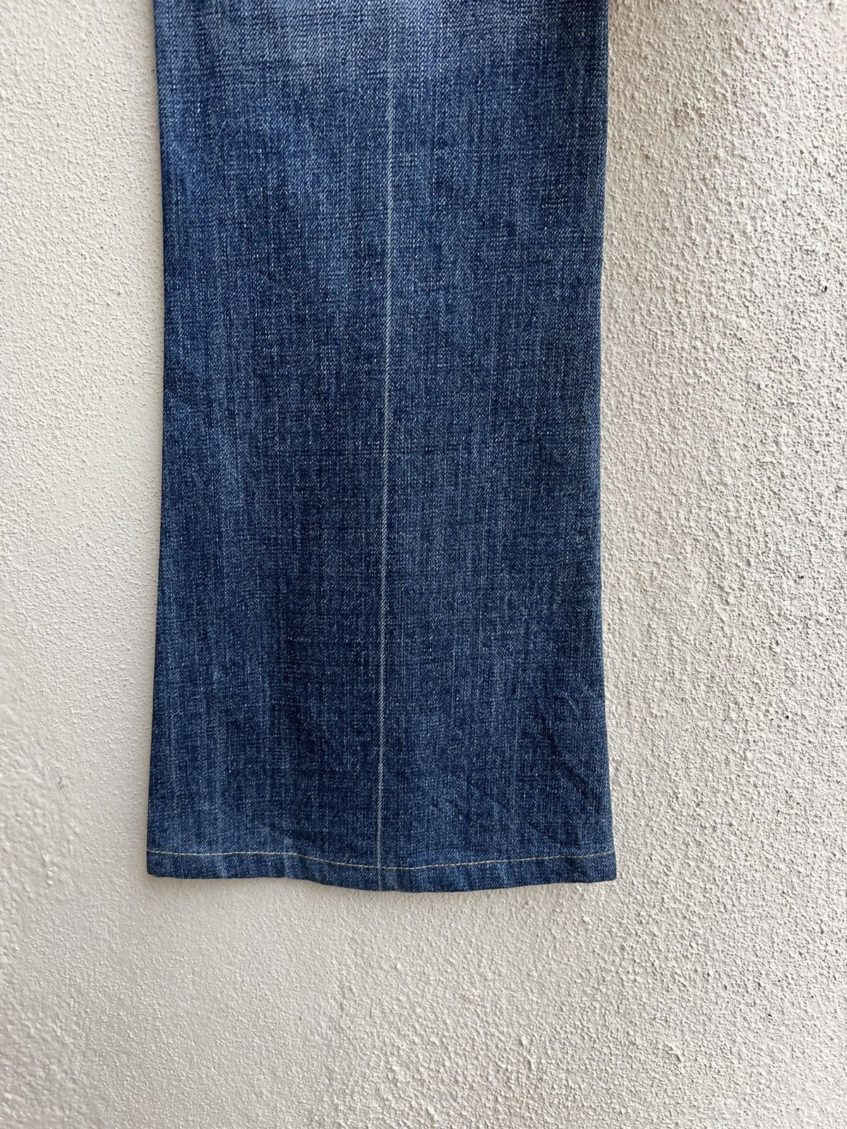 Fragment Design Vintage Vanquish Gold Fade Muddy Blue Denim Flare Jeans Size US 29 - 18 Thumbnail