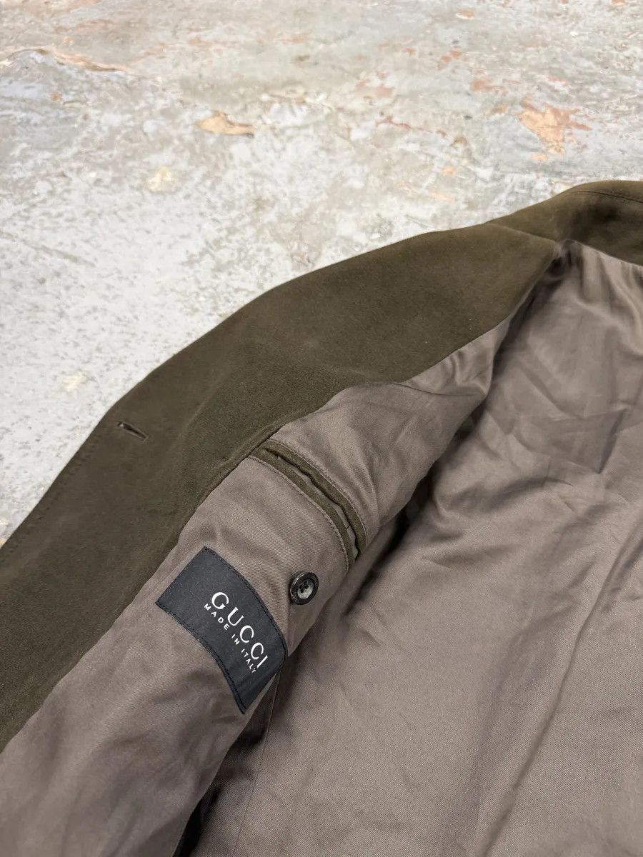 Gucci 2000s Gucci Dark Green Peacoat Jacket Size US M / EU 48-50 / 2 - 13 Thumbnail