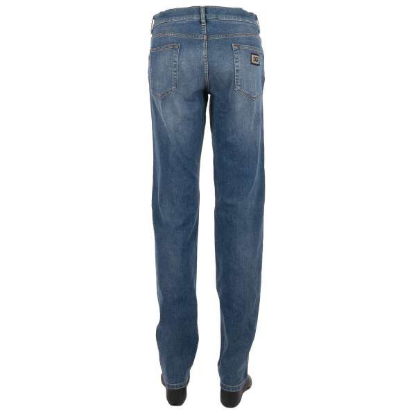 Dolce & Gabbana o1y0125 Logo Jeans in Blue Size US 32 / EU 48 - 3 Thumbnail