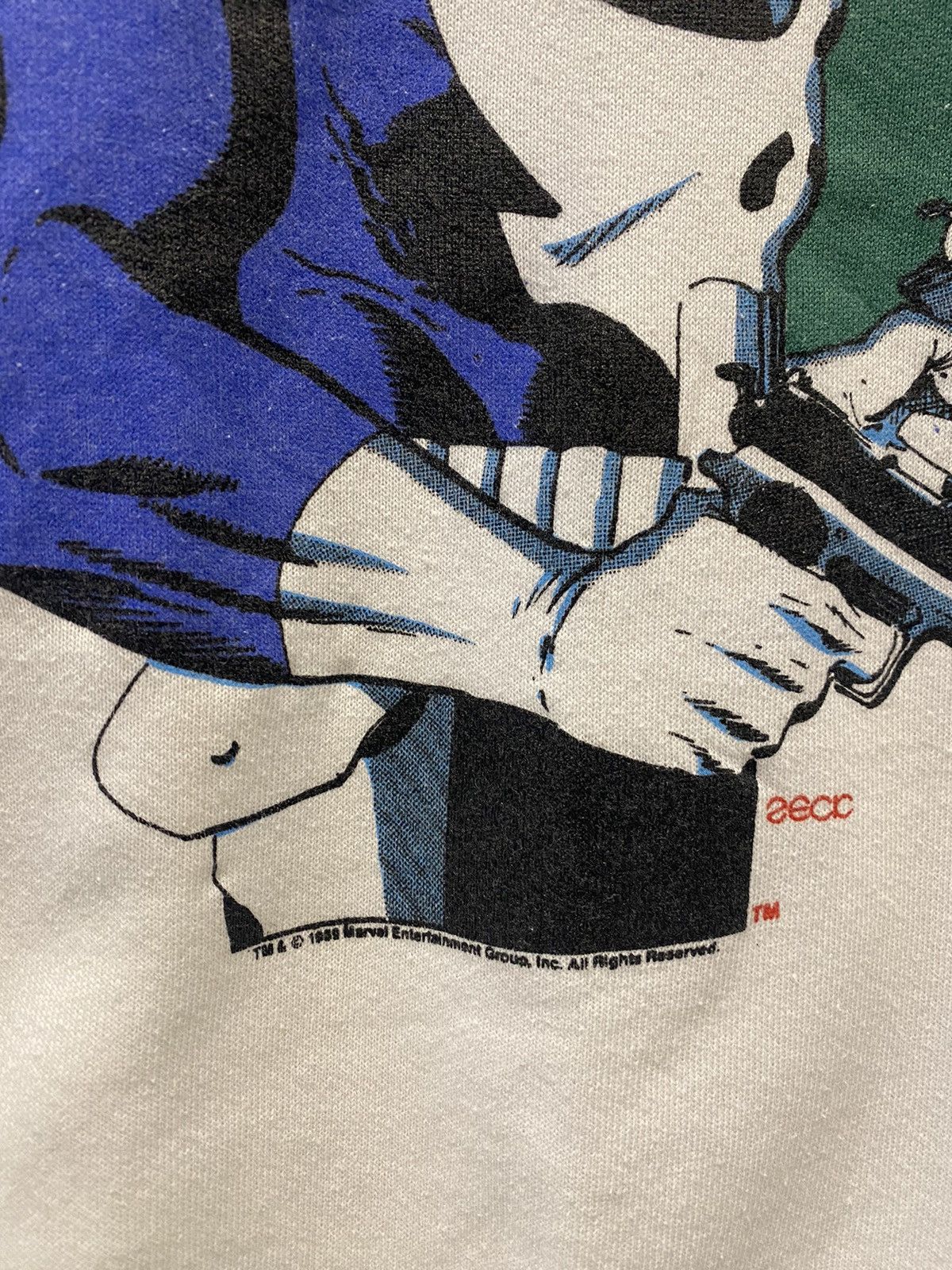 Marvel Comics Vintage Late 80s The Punisher Sweatshirt Size US L / EU 52-54 / 3 - 4 Thumbnail