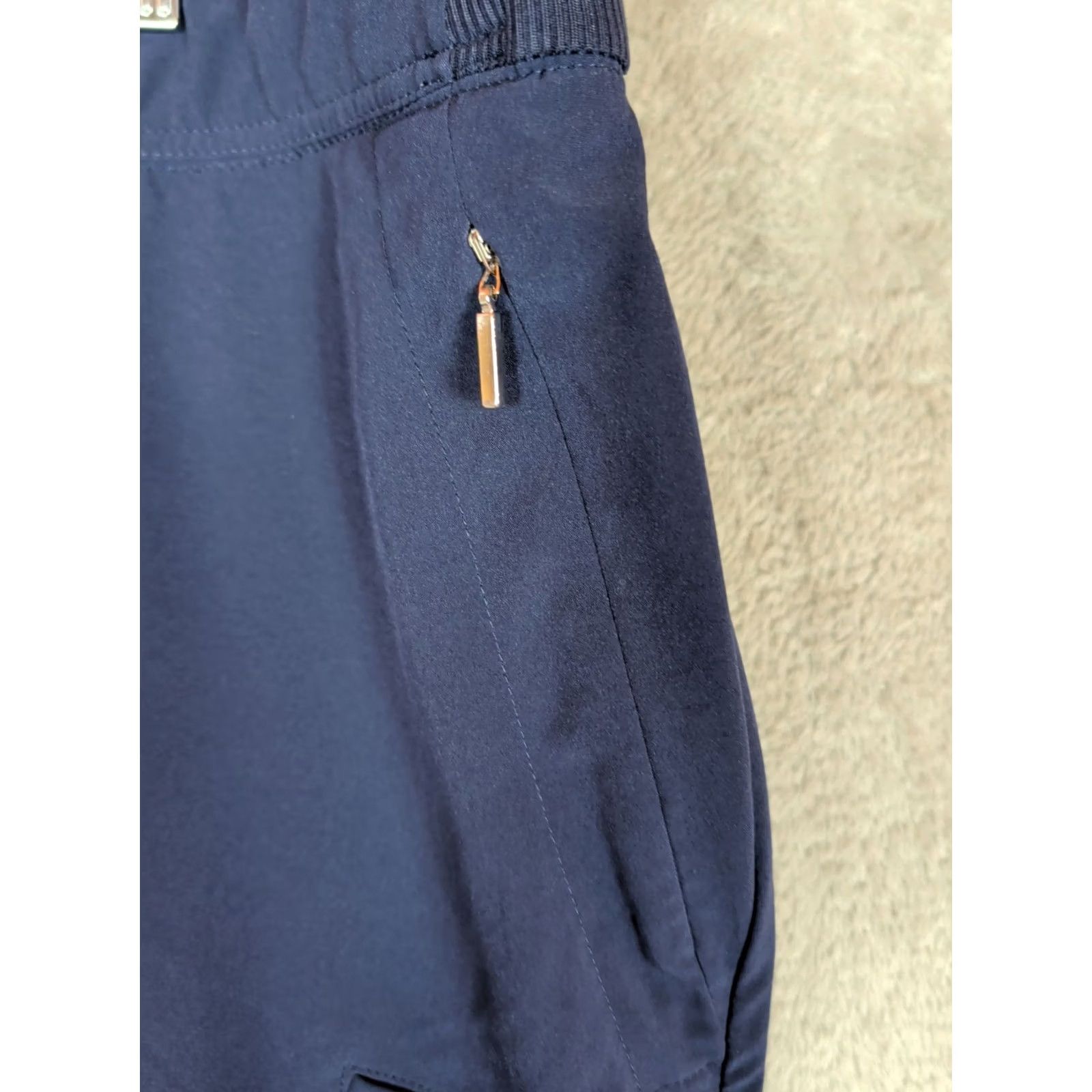 Vintage Chico's Womens Cargo Shorts Navy Blue Pull On Size 3/US 16 9.75 inseam Active Size 38" / US 16 / IT 52 - 2 Thumbnail