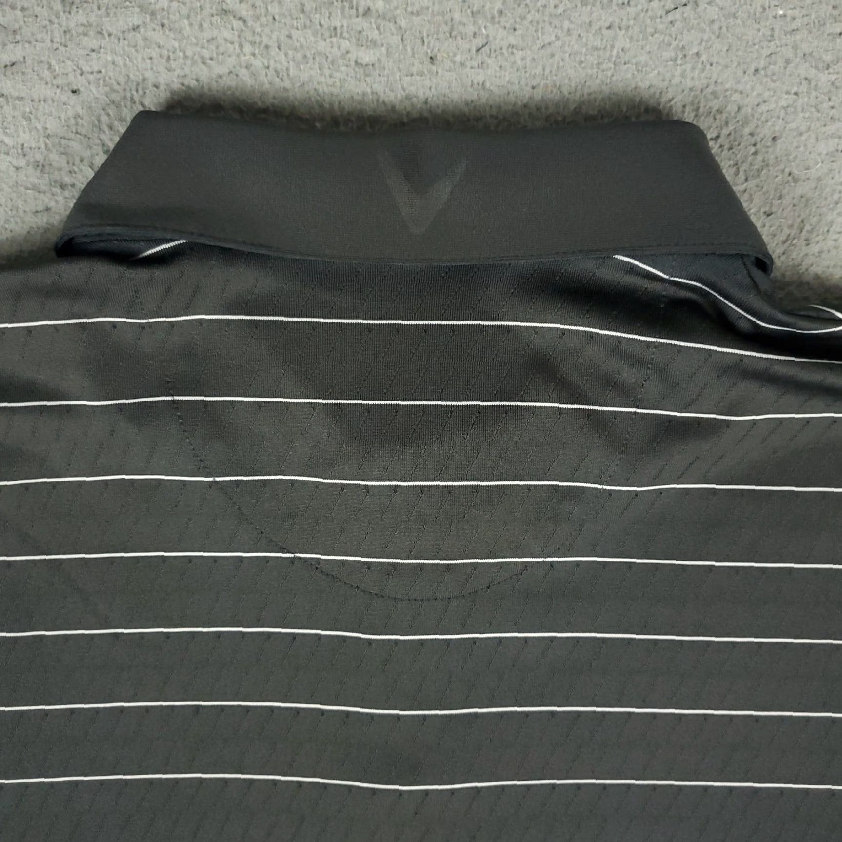 Callaway Callaway Polo Shirt Mens Size Large Gray Striped Opti Dri Fit Golf Short Sleeve * Size US L / EU 52-54 / 3 - 4 Thumbnail