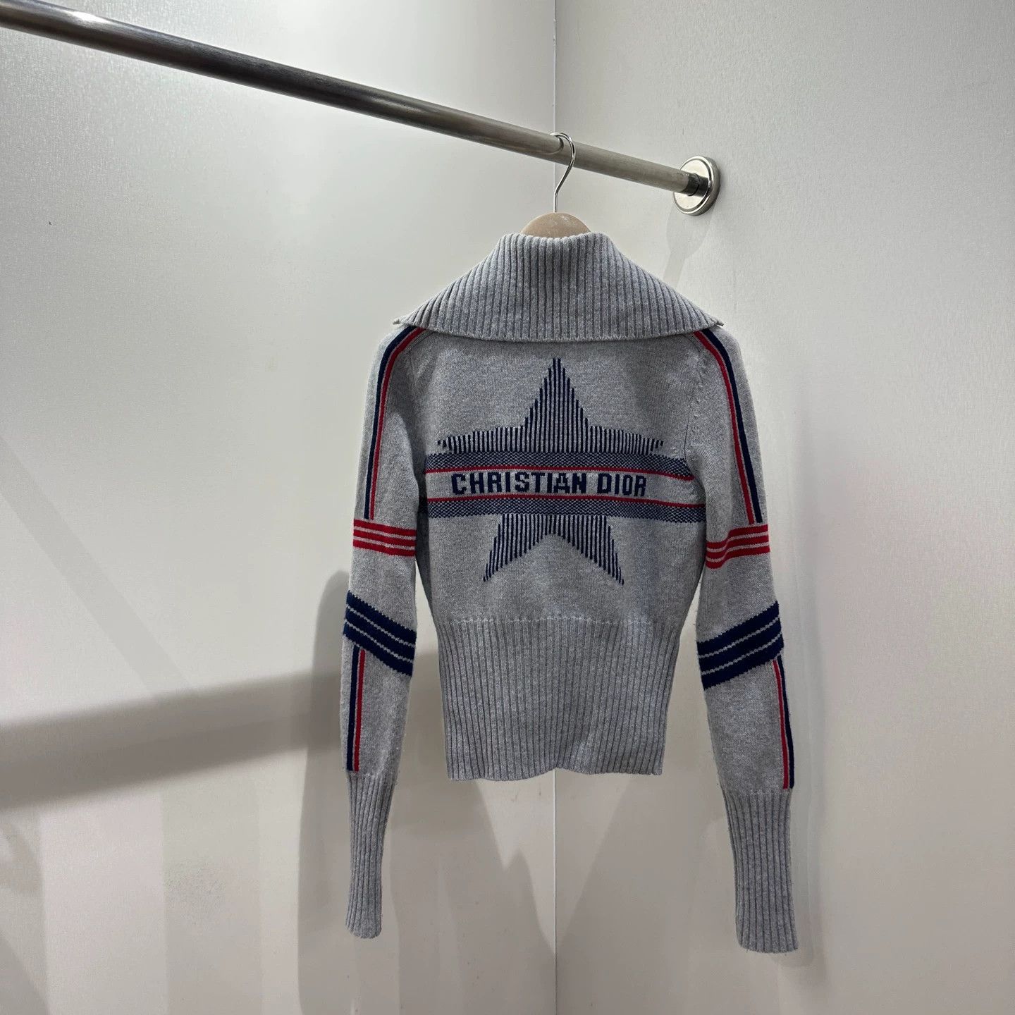 Christian Dior Monsieur Christian Dior apr476 Star Motif Turtleneck 36 Wool Size XS / US 0-2 / IT 36-38 - 1 Thumbnail