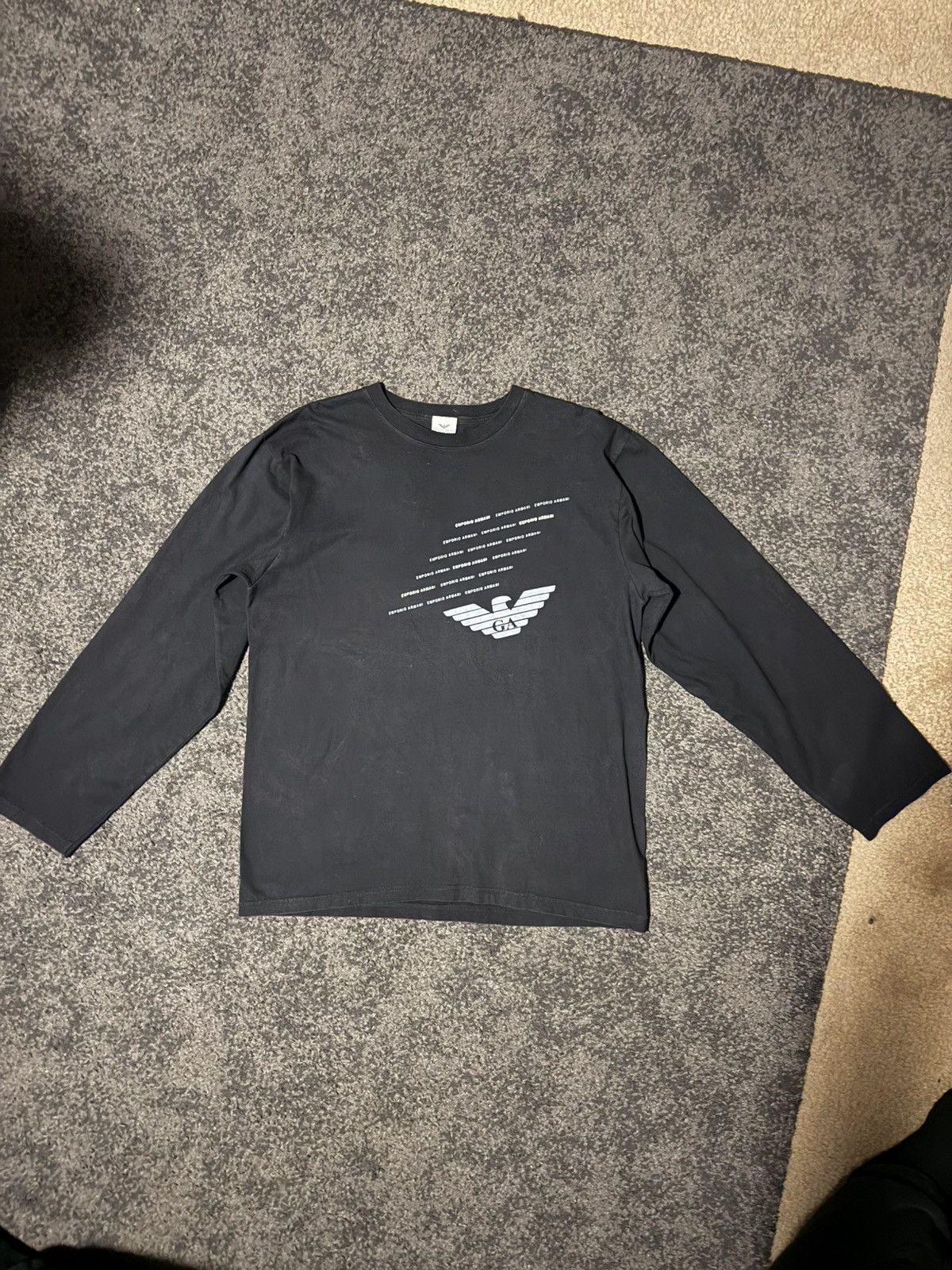 Armani × Emporio Armani Armani black long sleeve Size US L / EU 52-54 / 3 - 4 Thumbnail