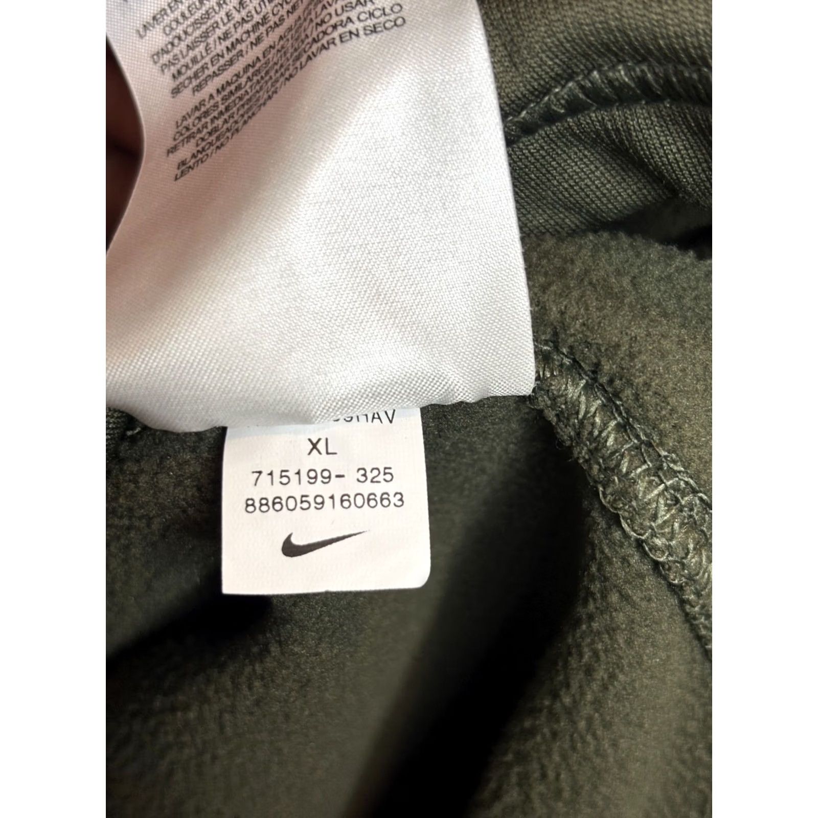 Nike Nike Sweatshirt Mens XL Green 1/4 Zip Fleece Lined Therma Fit Nike Sportswear Pullover Long Sleeve Zip Size US XL / EU 56 / 4 - 7 Thumbnail