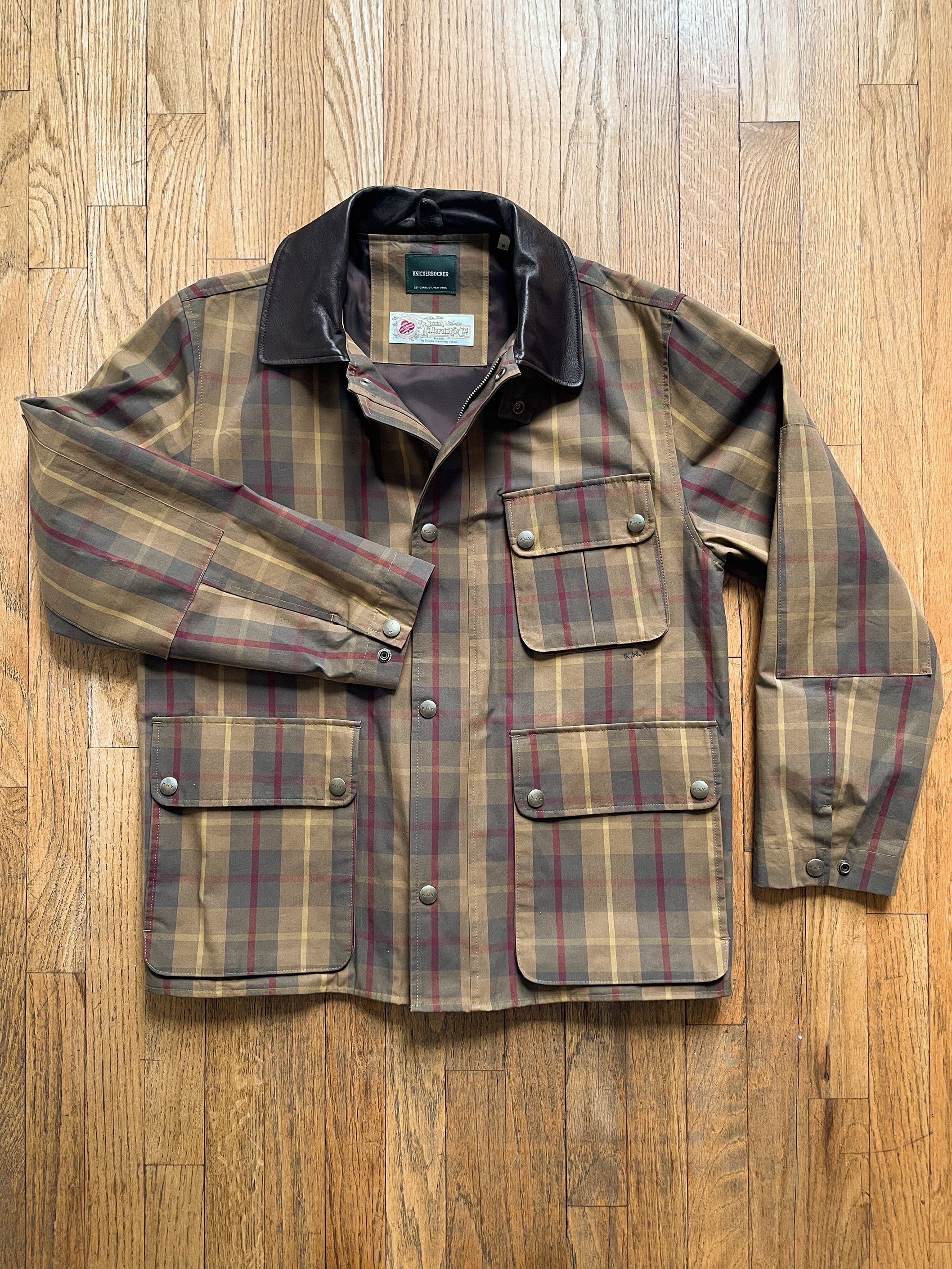 Knickerbocker Mfg Co Knickerbocker x Millerain Tartan Waxed Cotton Chore Coat Size US M / EU 48-50 / 2 - 1 Thumbnail