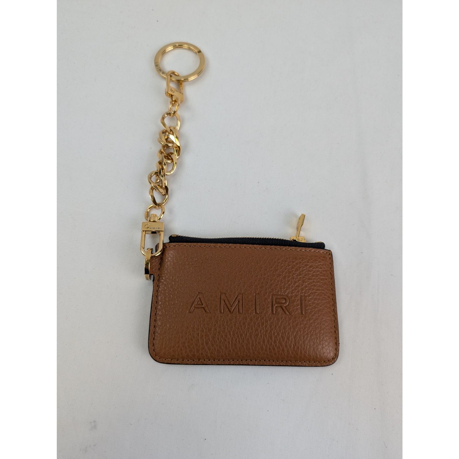 Amiri o1rshd1 Size: OS / Pebbled W/ Logo Chain Wallet in Brown Size ONE SIZE - 10 Thumbnail