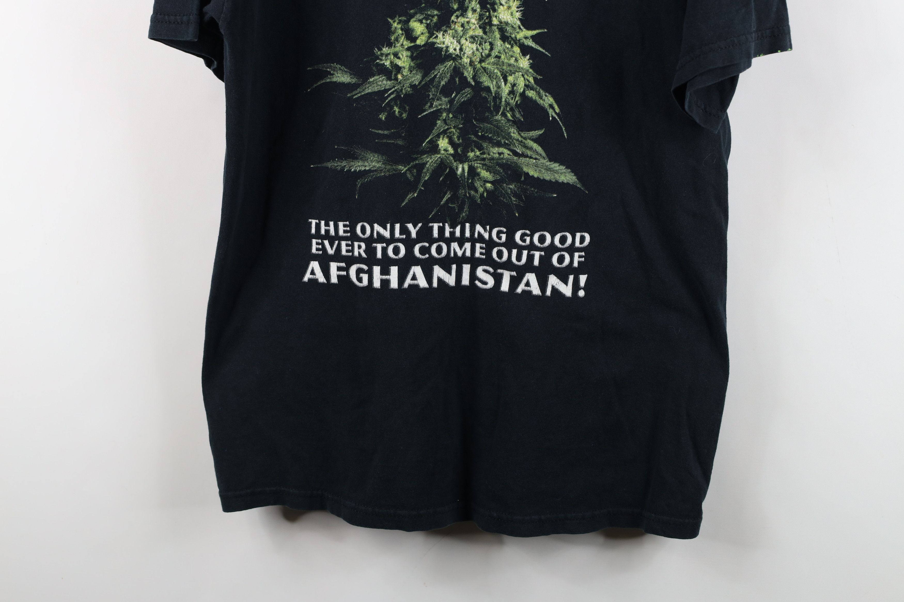 Vintage Vintage Streetwear Afghan Weed Marijuana Cannabis T-Shirt Size US M / EU 48-50 / 2 - 3 Thumbnail