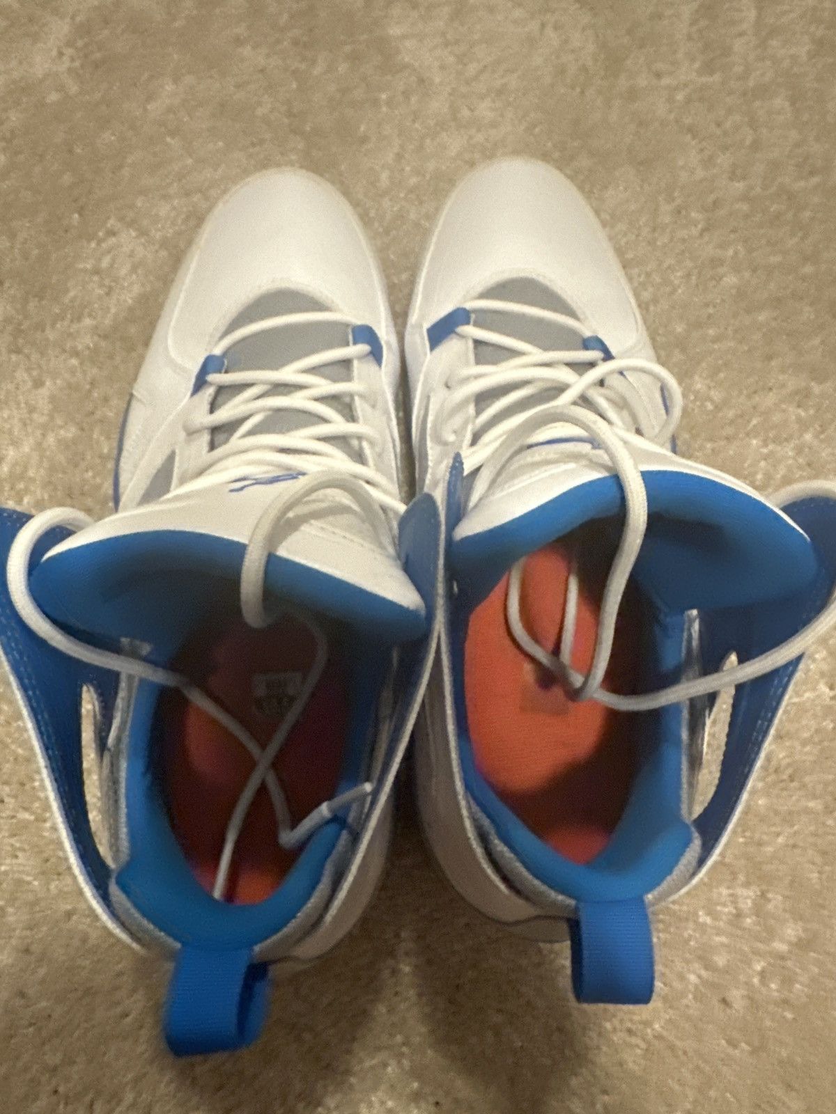 Jordan Brand Jordan Flightclub 91 White Signal Blue Size US 10.5 / EU 43-44 - 4 Thumbnail