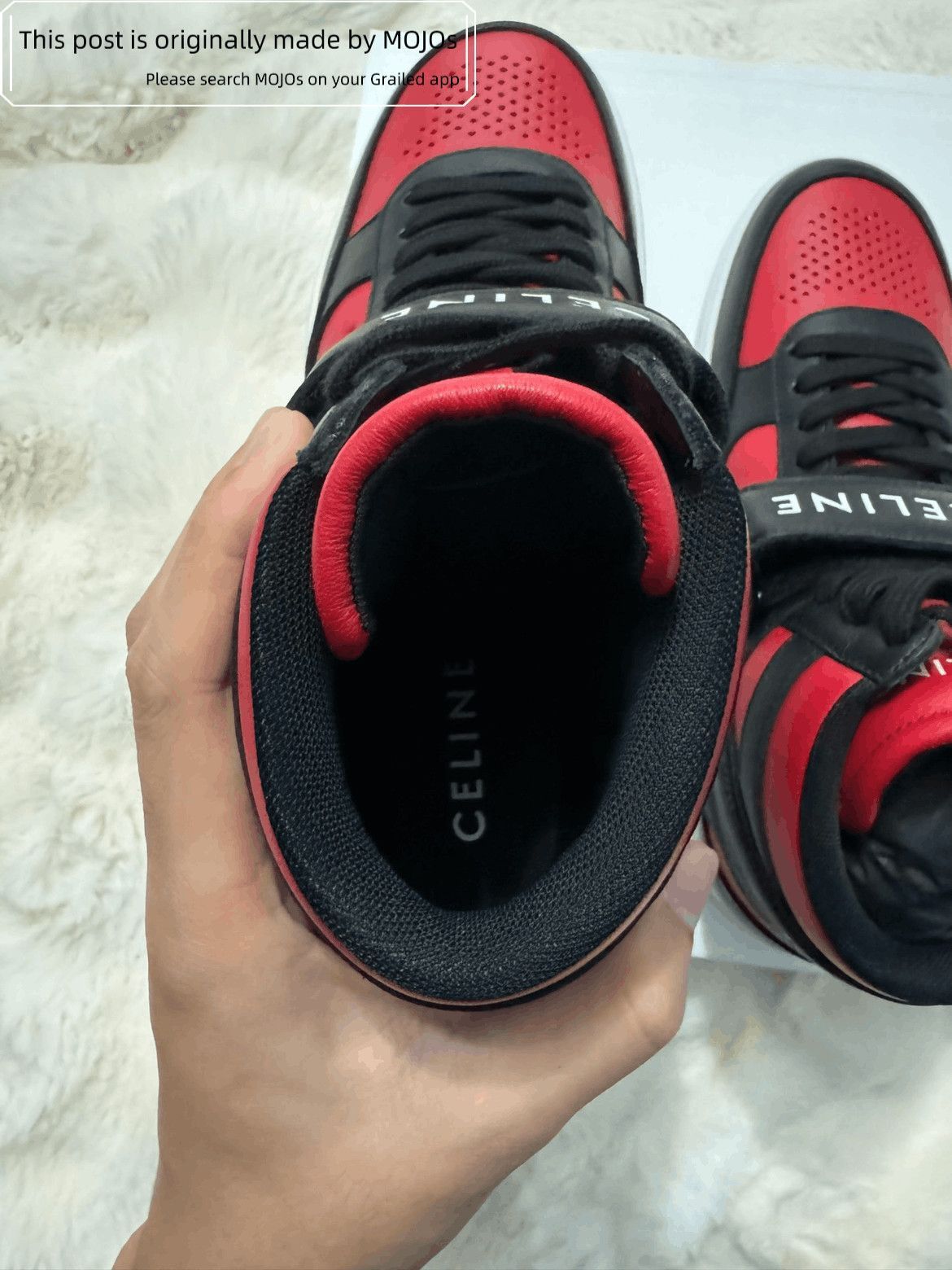 Celine Sz 41 Celine Bred High Sneaker W/ Scratch05 Size US 8 / EU 41 - 6 Thumbnail