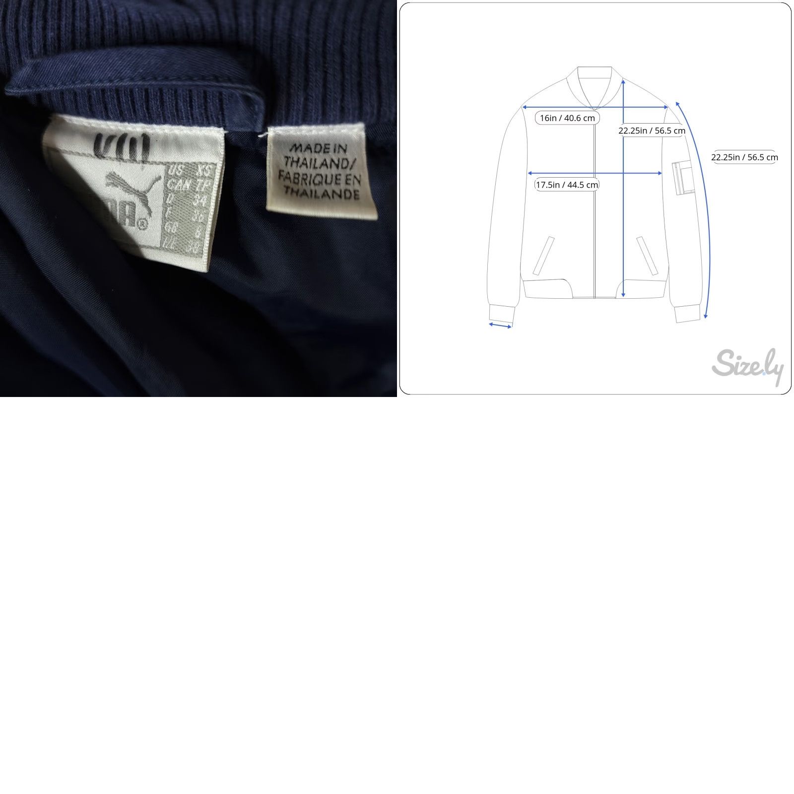 Puma VINTAGE Puma Italia Track Jacket Mens XS Blue Full Zip Size US XS / EU 42 / 0 - 8 Thumbnail