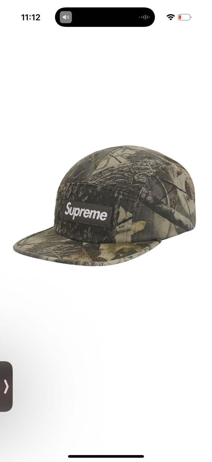 Supreme Supreme Washed Chino Twill Camp Cap Realtree Hardwoods Camo Size ONE SIZE - 1 Thumbnail