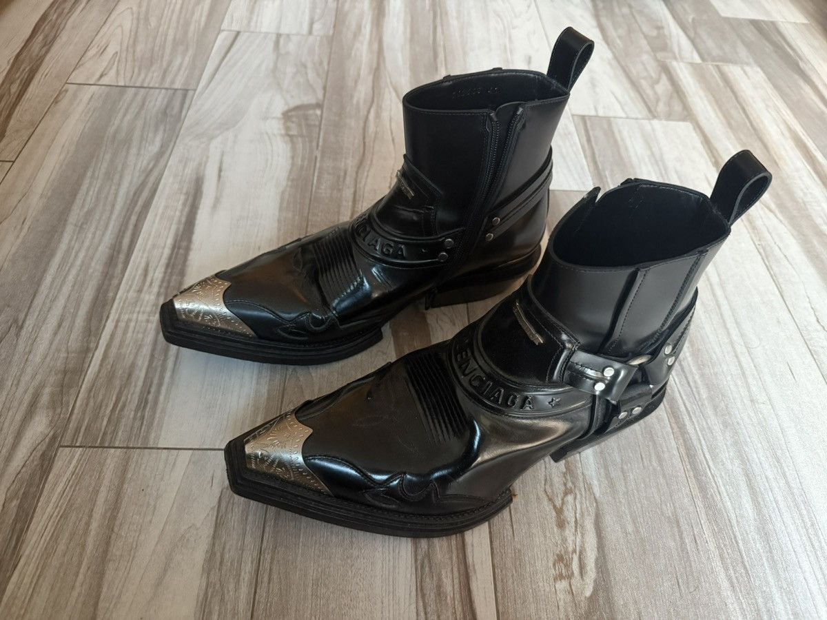 Balenciaga Santiag metal boots Size US 8 / EU 41 - 2 Thumbnail
