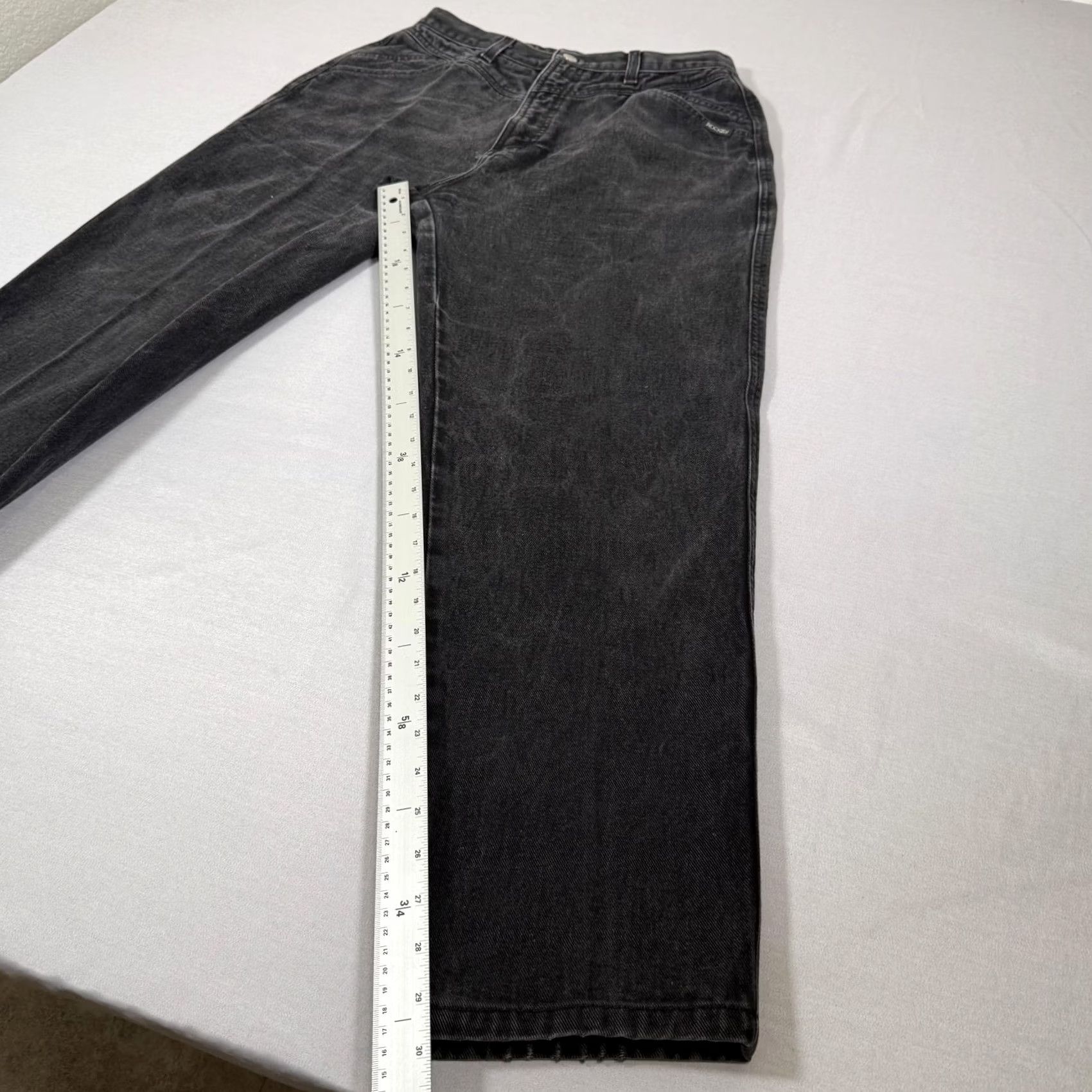 Vintage VINTAGE Rockies Denim Jeans Womens 15 Black Charcoal Wash 90s Western 30 Inseam Straight Jeans Mens? Womens Size 36" / US 14 / IT 50 - 4 Thumbnail