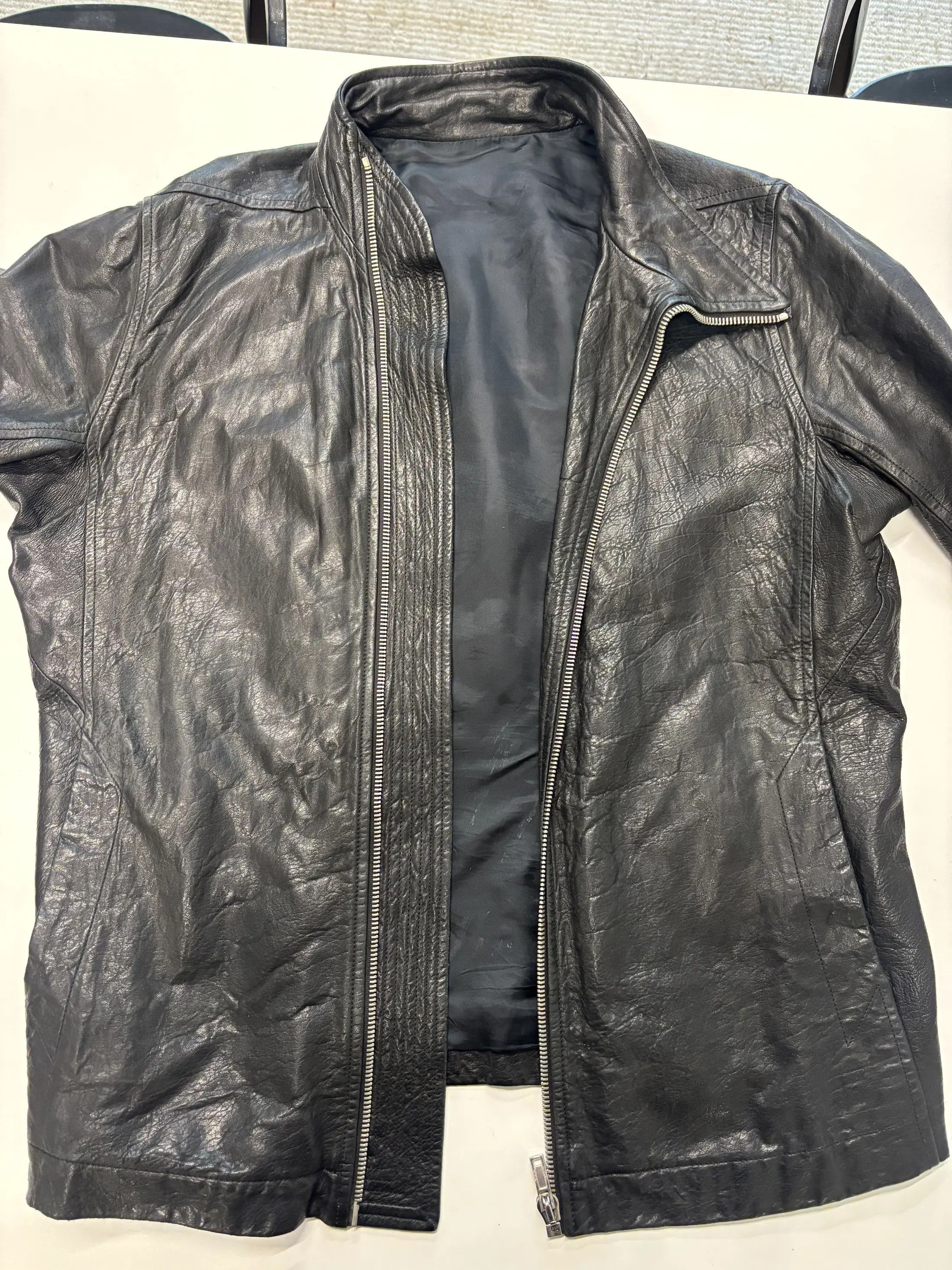 Rick Owens Rick Owens Mainline Lambskin Leather Jacket Size US XL / EU 56 / 4 - 2 Thumbnail