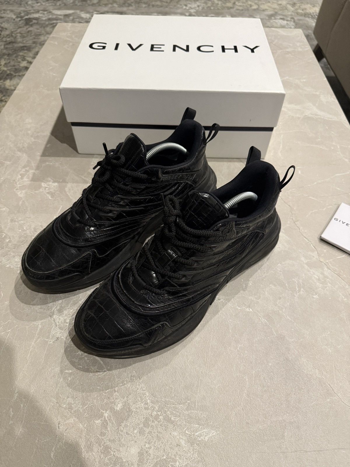 Givenchy Givenchy giv 1 croc effect leather sneaker Size US 11 / EU 44 - 1 Thumbnail