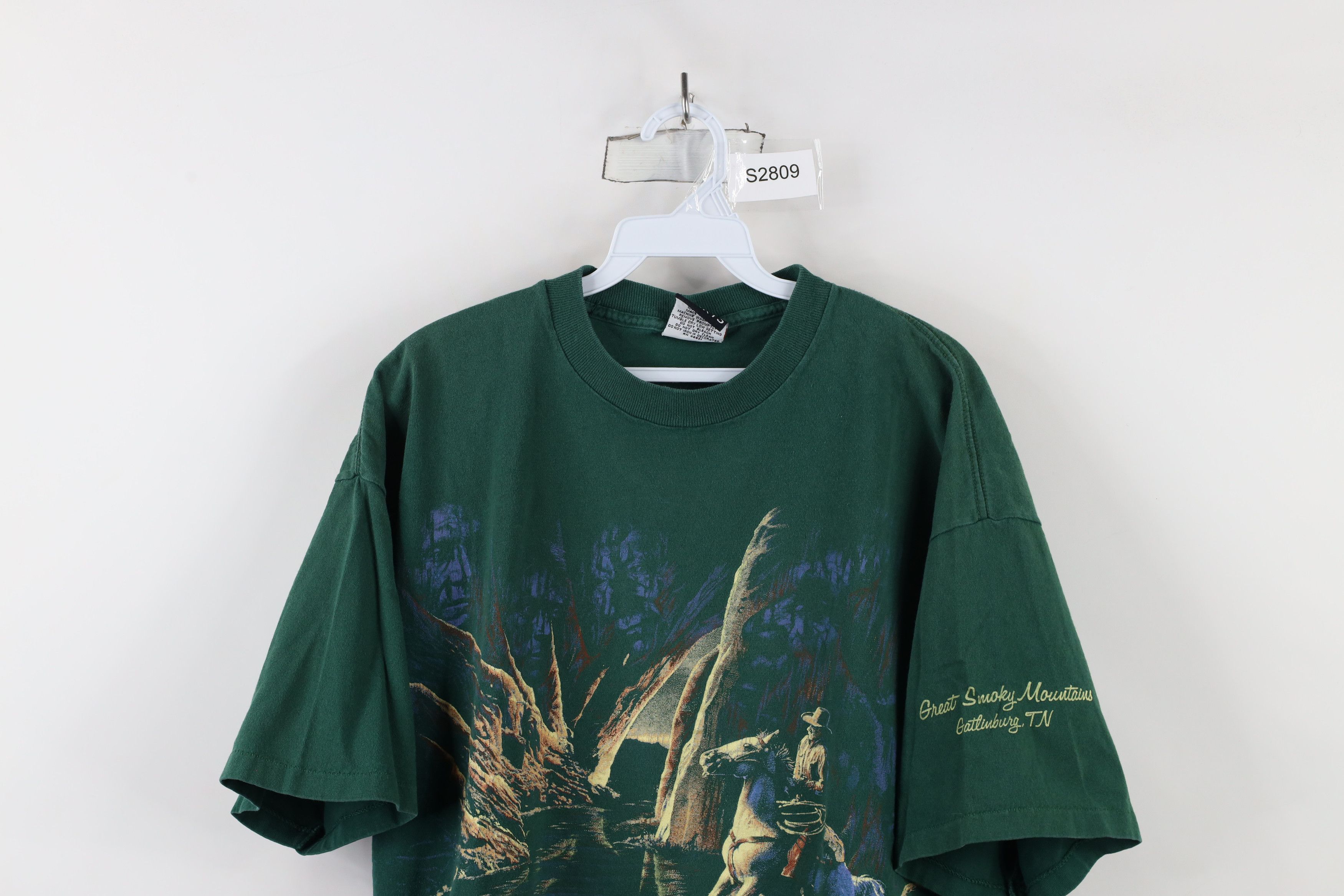Vintage Vintage 90s Streetwear Cowboy All Over Print T-Shirt USA Size US L / EU 52-54 / 3 - 2 Thumbnail