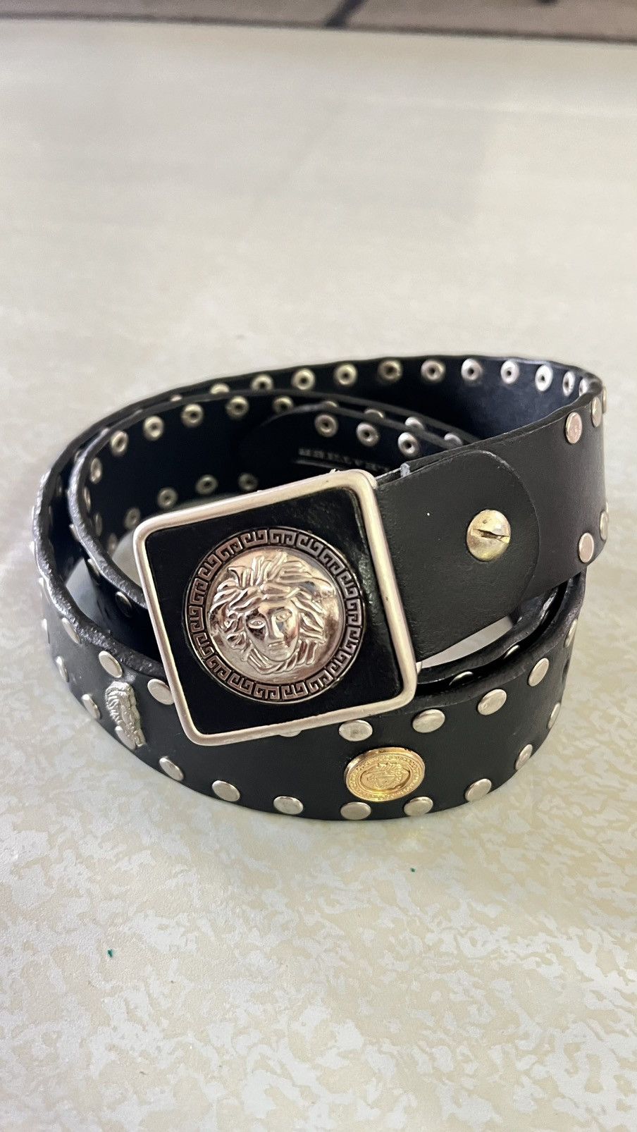 Vintage Versace Medusa Belt