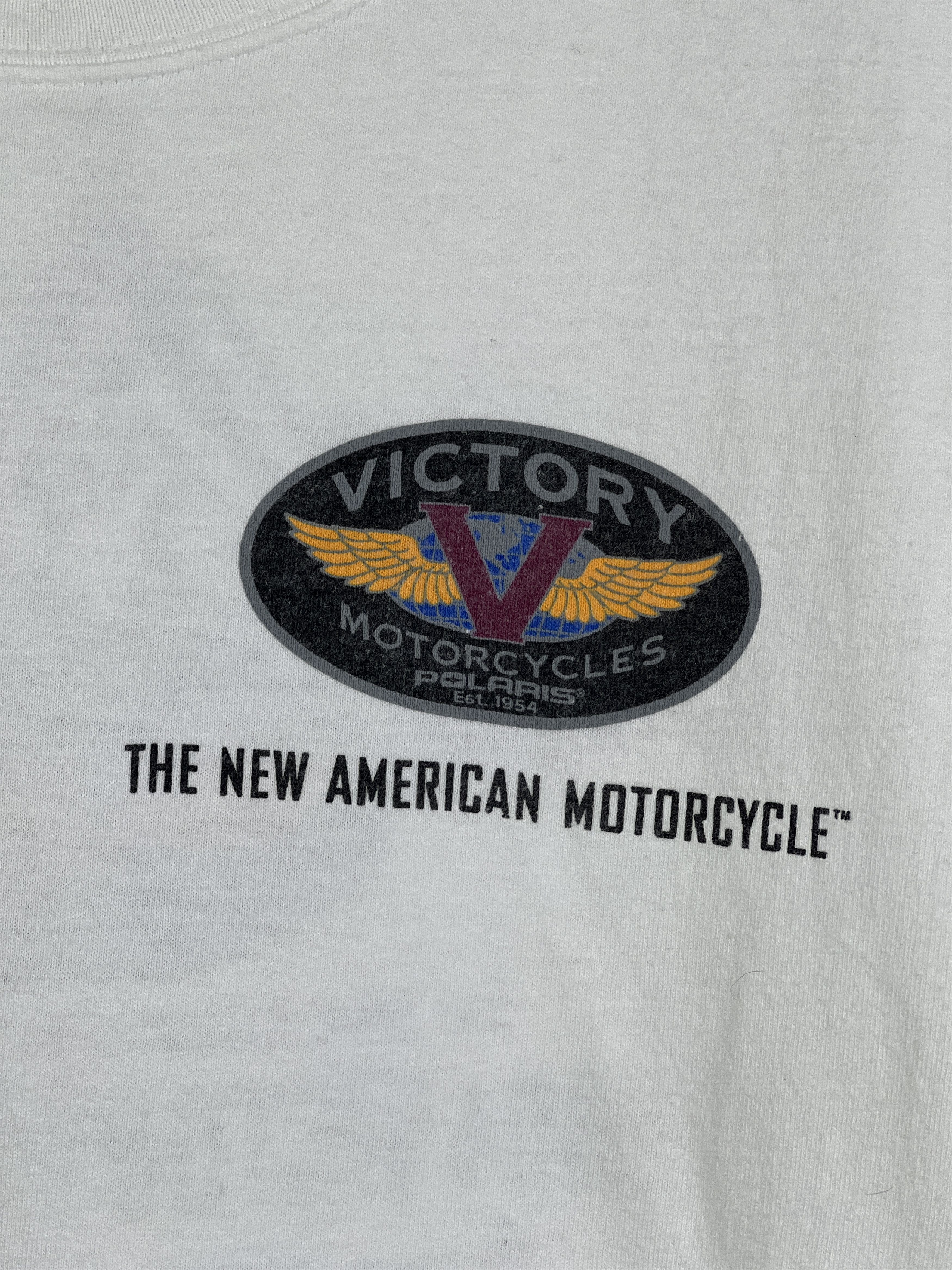 Vintage No.4578 Vintage The New American Motorcycle Promo Tee (L) Size US L / EU 52-54 / 3 - 5 Thumbnail