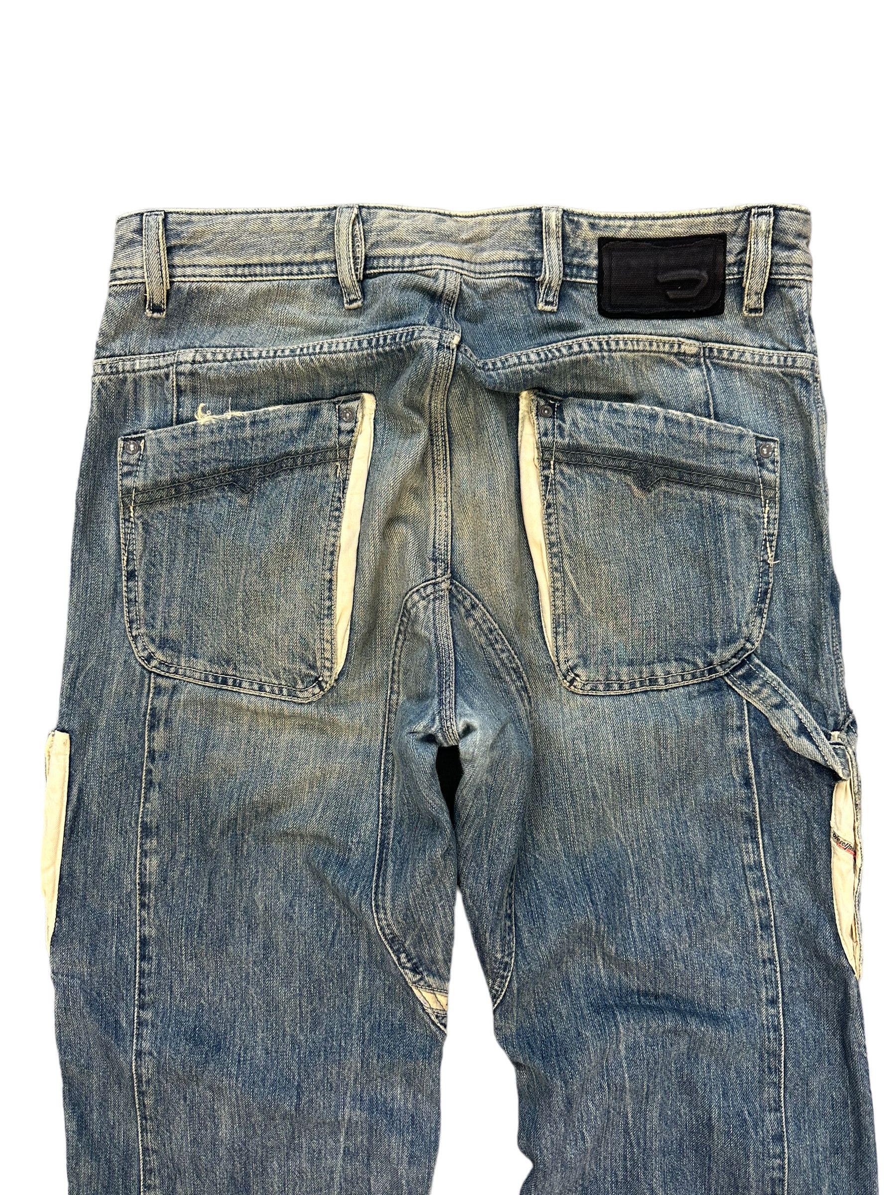 Diesel DIESEL FLAGIX CARPENTER CARGO DENIM PANT #7919-190 Size US 34 / EU 50 - 14 Thumbnail