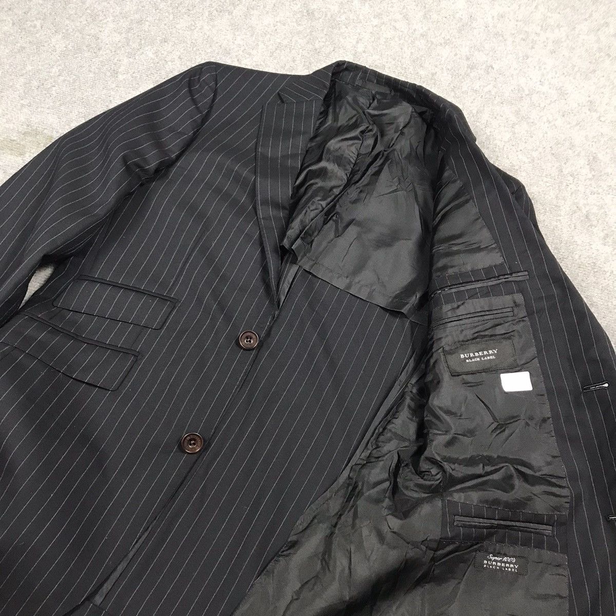 Burberry × Japanese Brand Burberry striped wool Blazer coat jacket Size US M / EU 48-50 / 2 - 9 Thumbnail