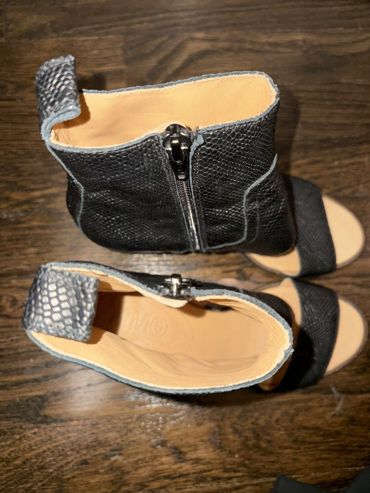 MM6 MM6 Snakeskin Peep-toe Heels Size US 6 / IT 36 - 5 Thumbnail