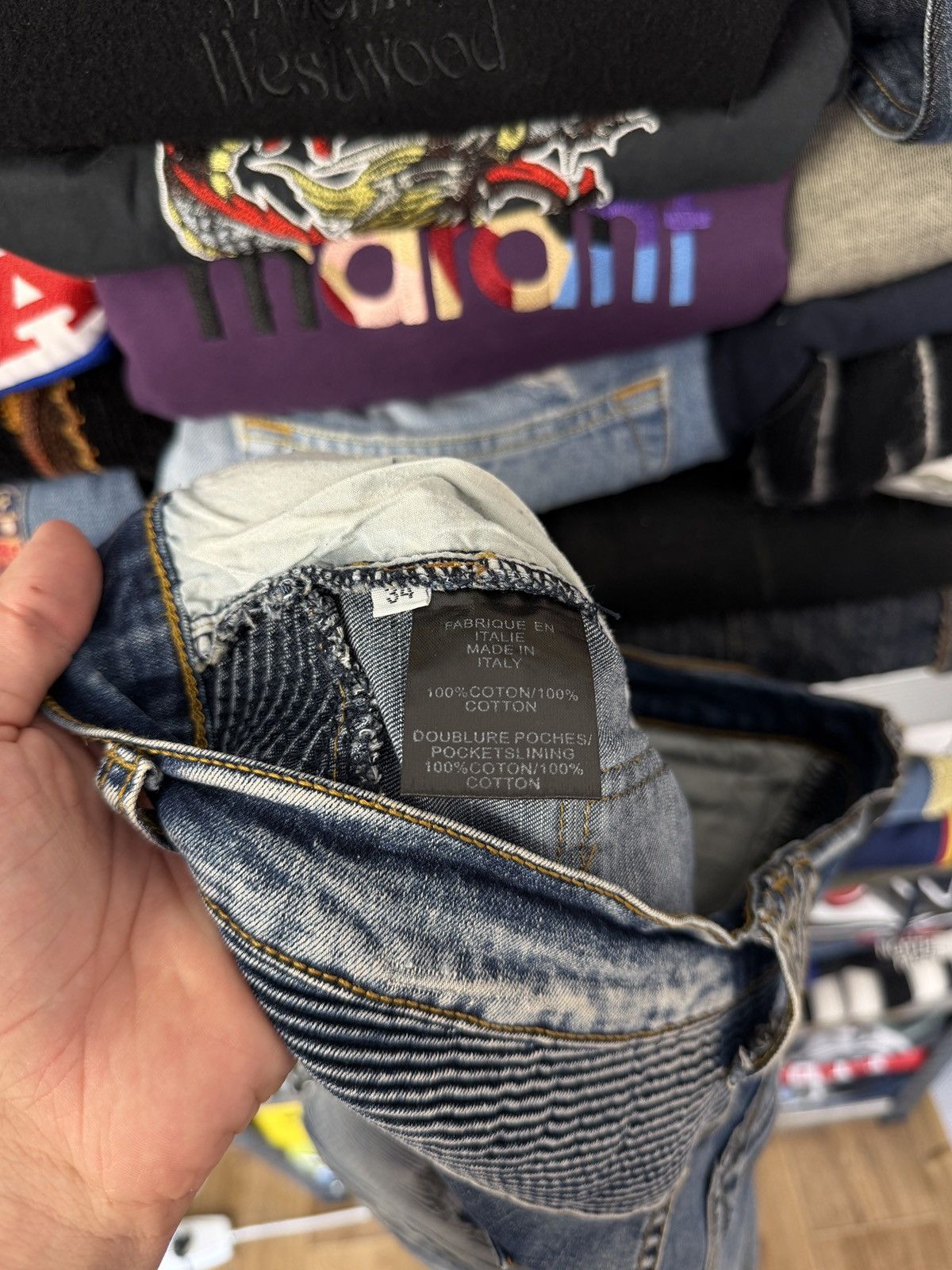 Balmain Balmain Biker jeans Distress RARE Size US 34 / EU 50 - 10 Thumbnail