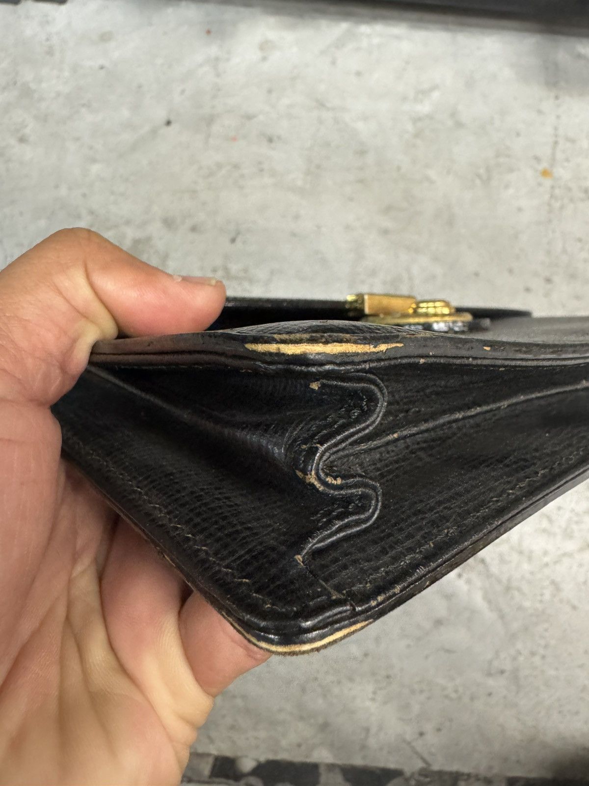 Burberry Authentic Burberrys 90's Black Leather Clutch Bag Size ONE SIZE - 5 Thumbnail