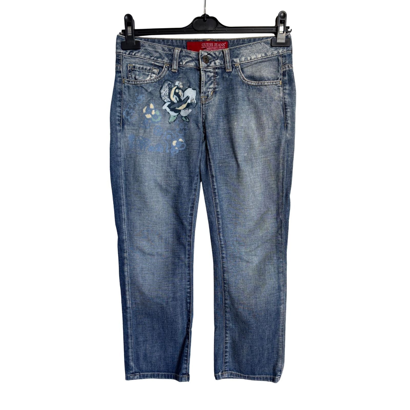 Guess × Vintage Vintage Guess Jeans 24W Floral Print Button Fly Y2K Archive Size US 26 / EU 42 - 2 Thumbnail