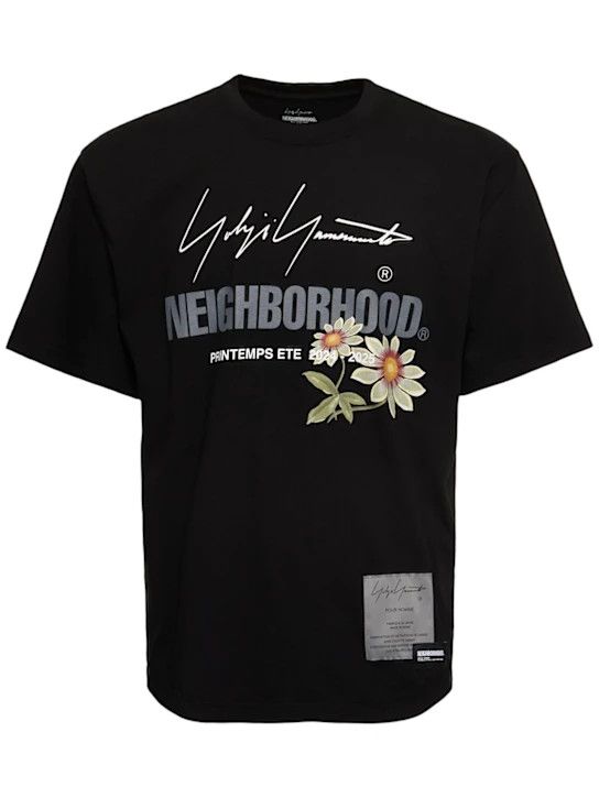 Yohji Yamamoto o1lsvrm0525 Logo Print T-Shirt in Black Size US L / EU 52-54 / 3 - 1 Thumbnail