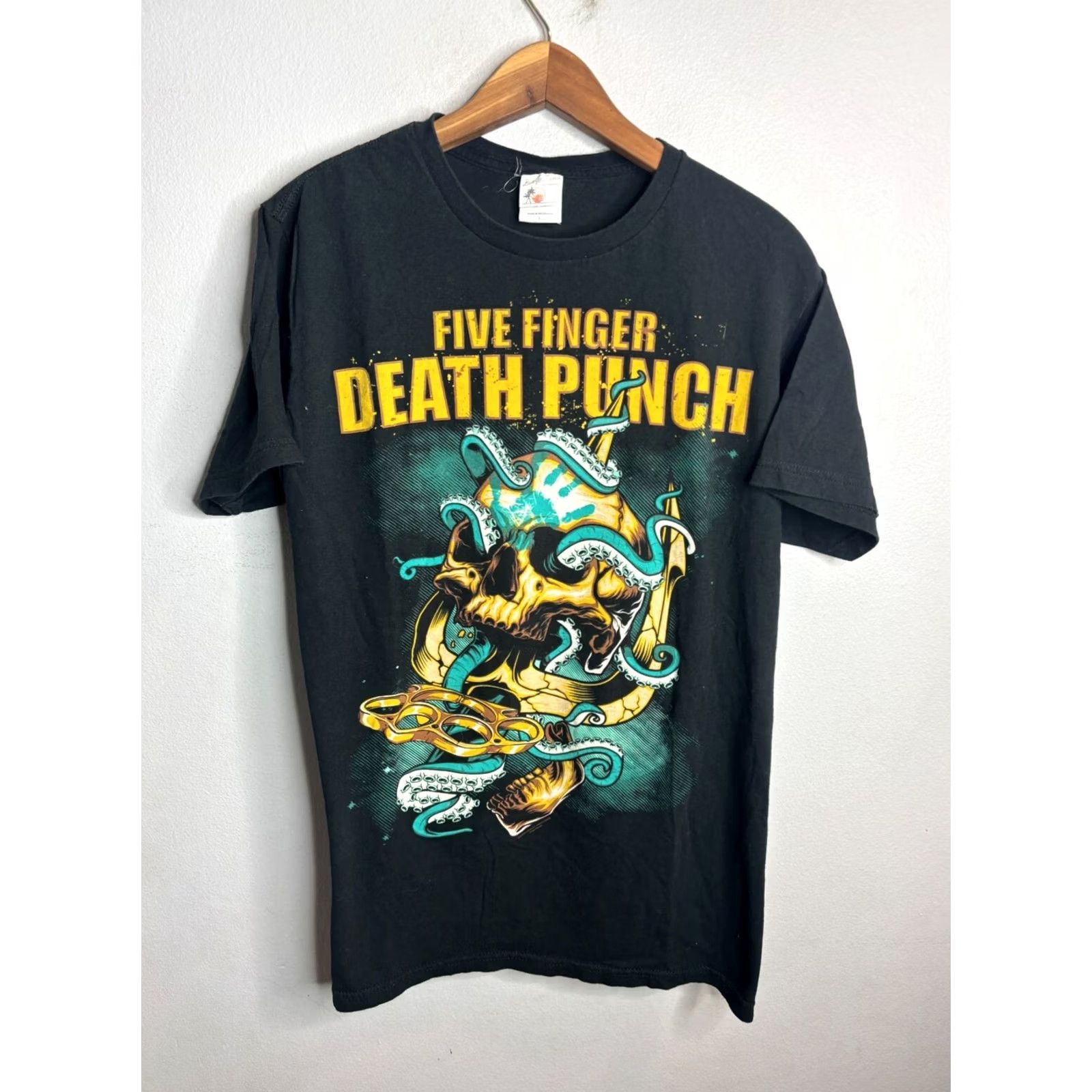 Vintage Five Finger Death Punch Band T-Shirt Mens Size L Black Size US L / EU 52-54 / 3 - 2 Thumbnail