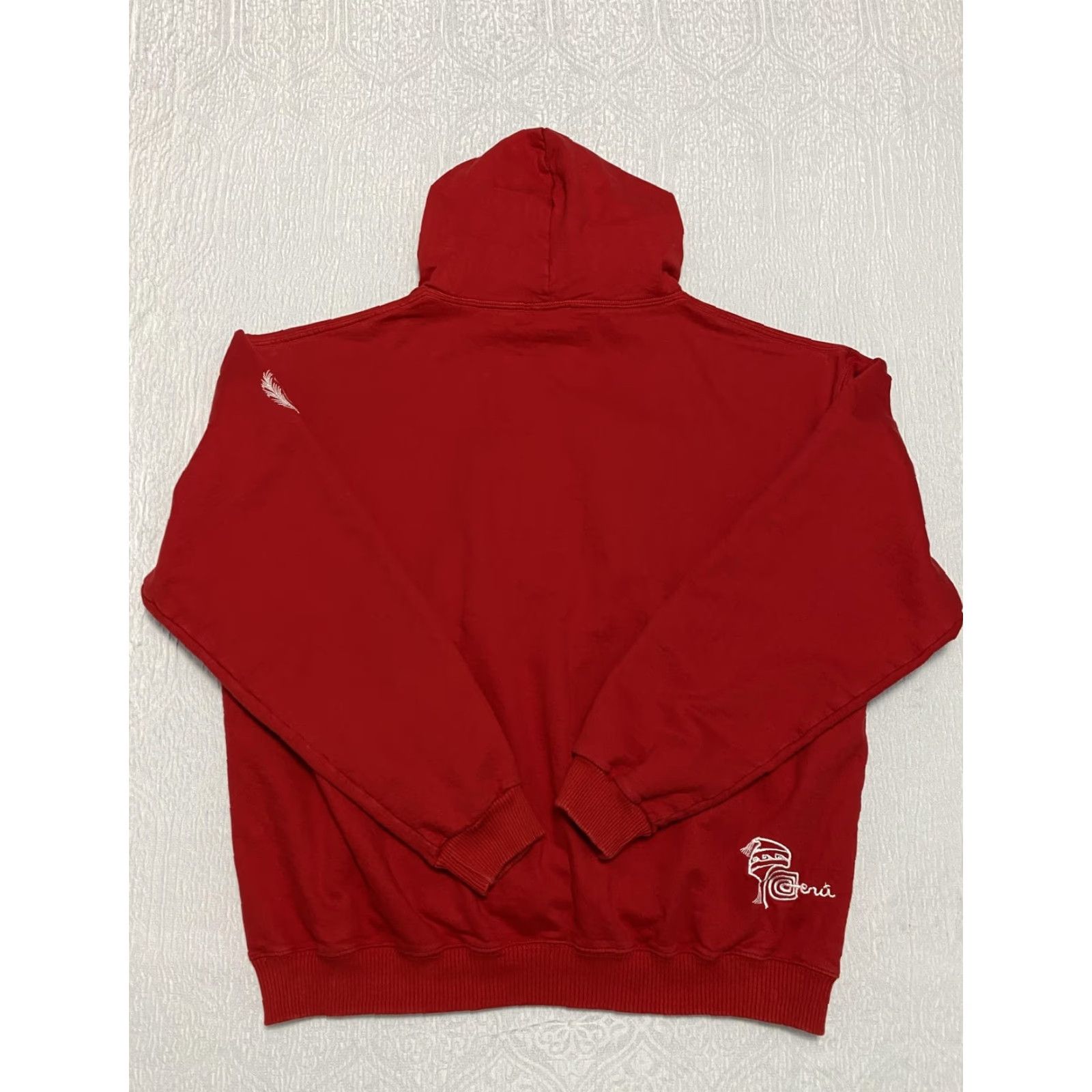 Vintage VINTAGE Peru Hoodie Mens 2XL Red Pullover Sweatshirt Embroidered Tourist Souvenir Size US XXL / EU 58 / 5 - 2 Thumbnail