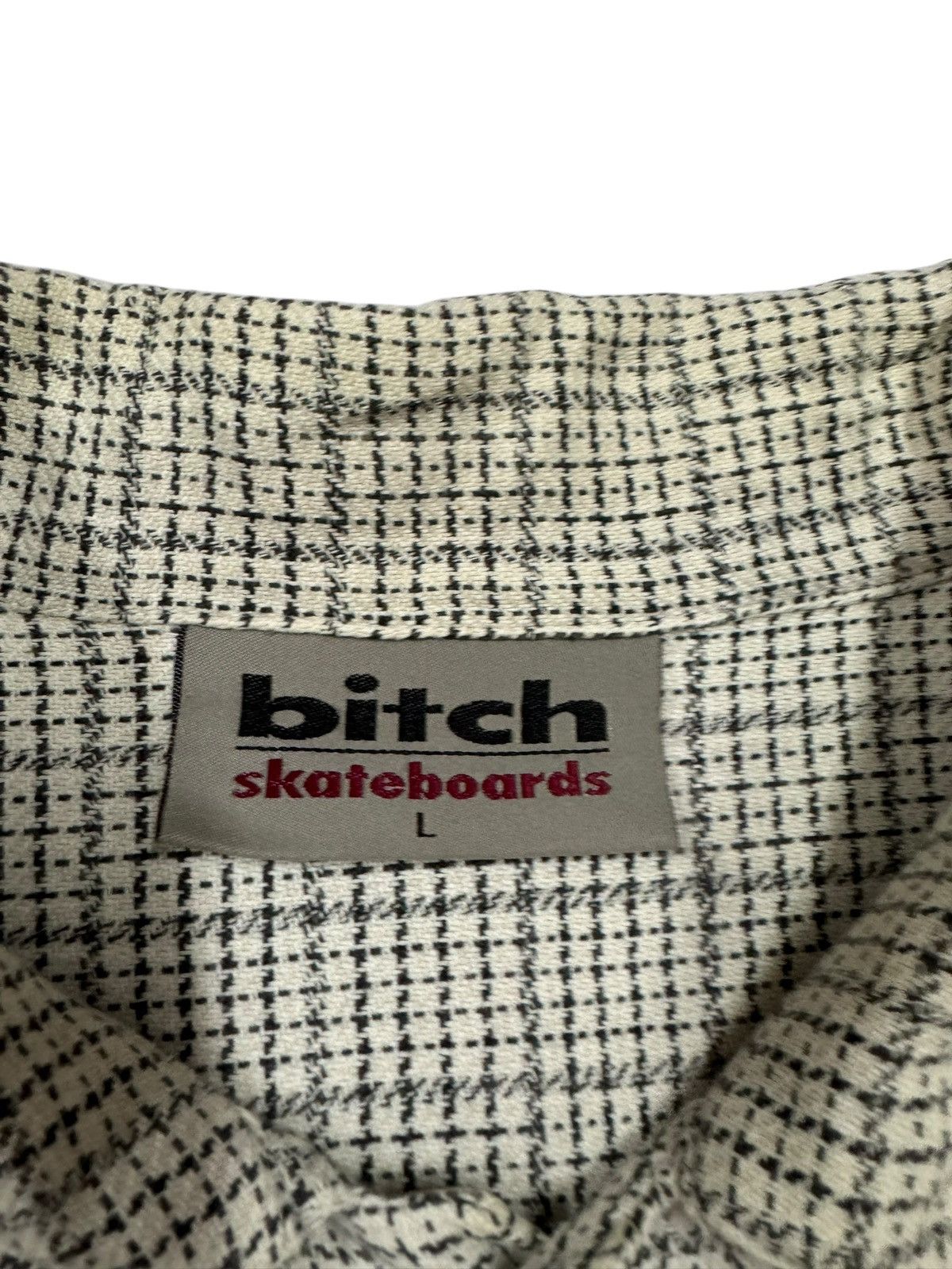 Vintage Vtg🔥90’s Bitch Skateboards Flannel Button Ups Size US L / EU 52-54 / 3 - 7 Thumbnail