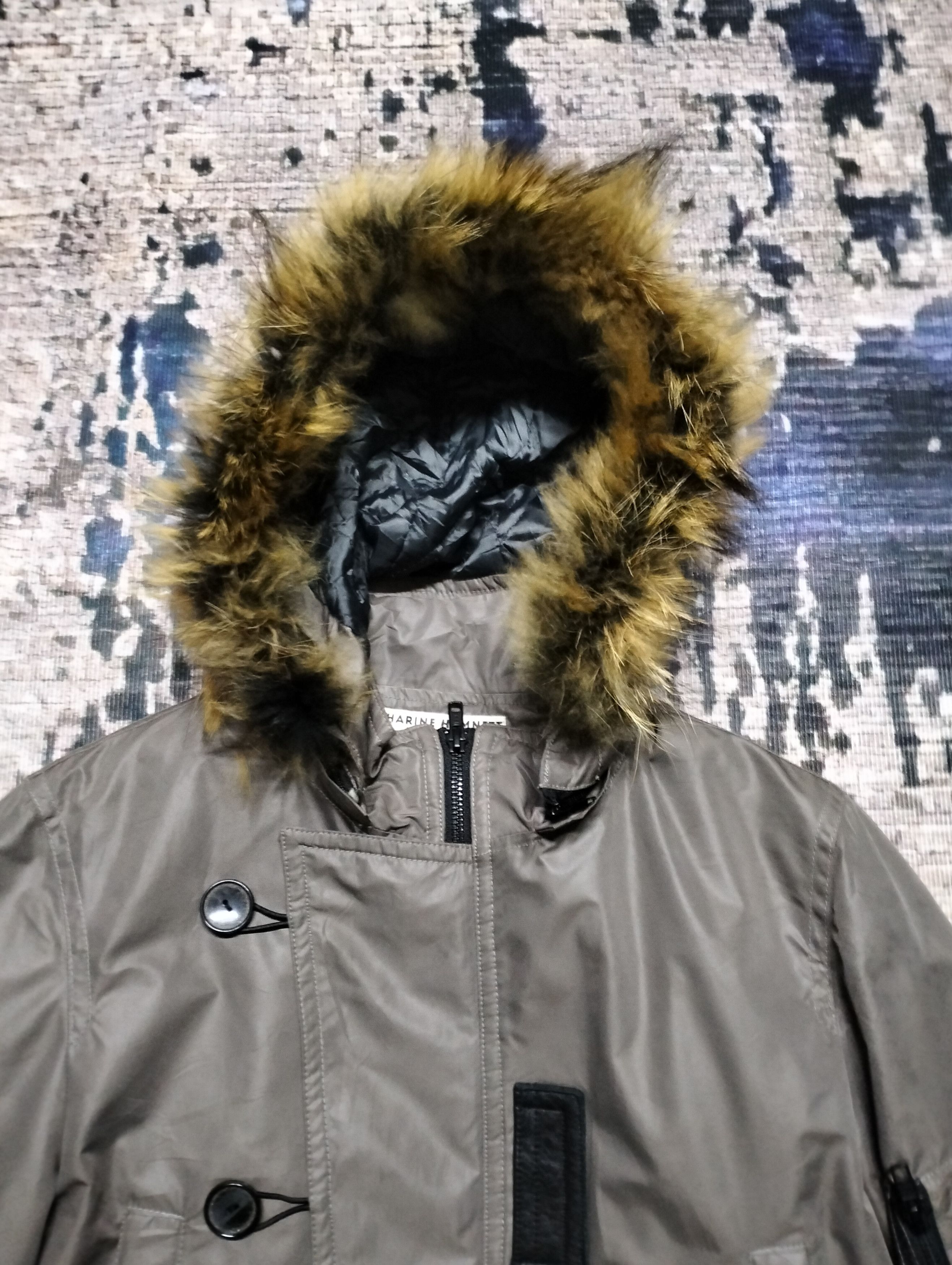 Katharine Hamnett London Katherine Hamnett London Raccoon Fur Down Coat With Hoodie Size US S / EU 44-46 / 1 - 4 Thumbnail