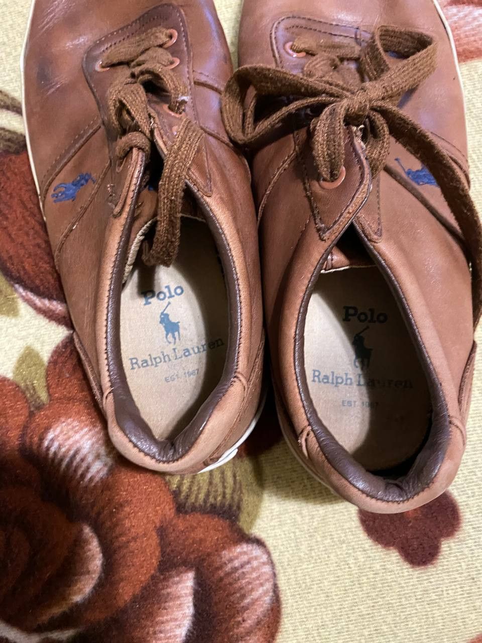 Polo Ralph Lauren Ralph Lauren Polo Tan Up Western Leather Sneakers Shoes Size US 10 / EU 43 - 9 Thumbnail