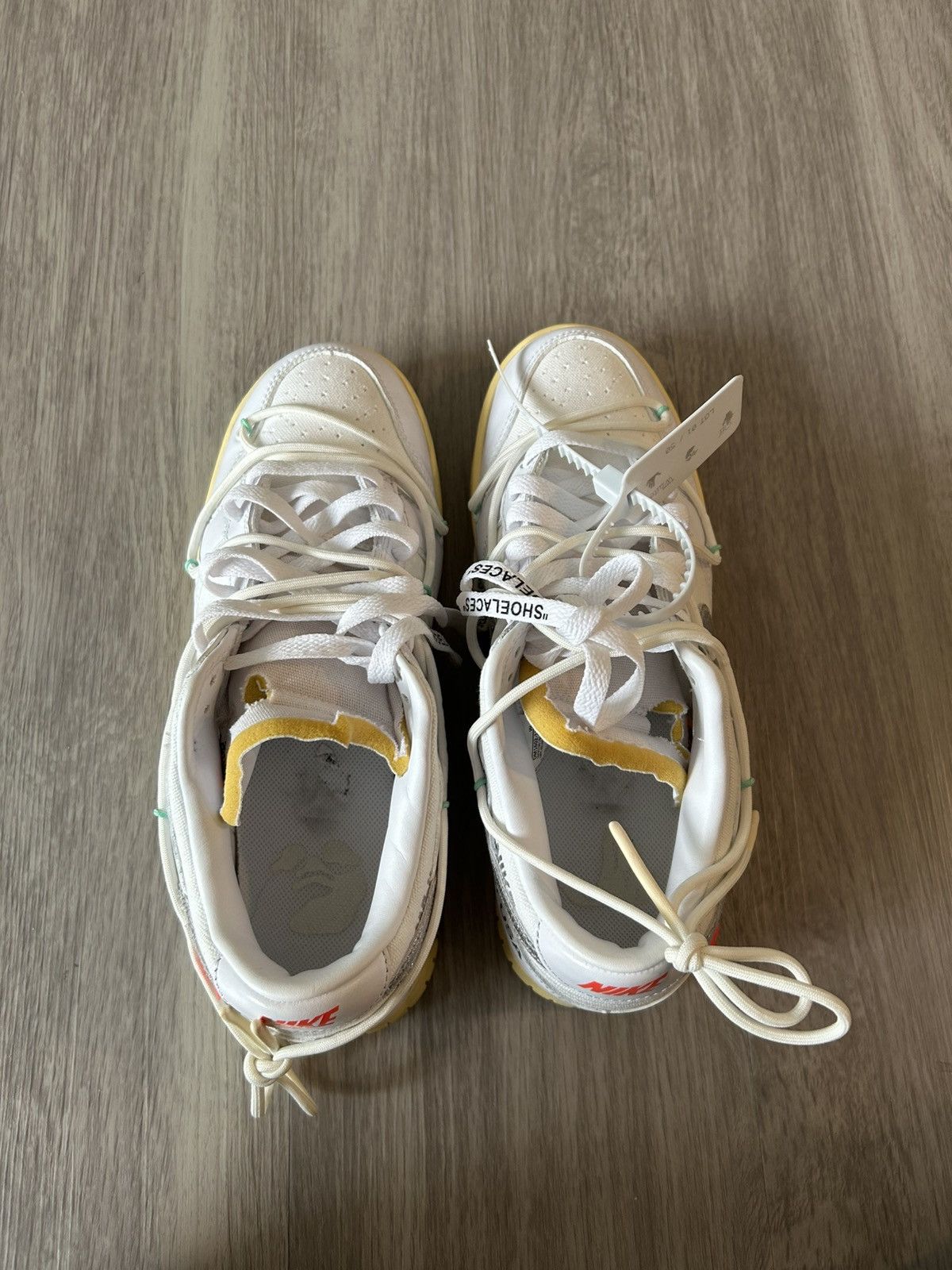 Nike × Off-White Off-White X Nike Dunk Low 01 Of 50 Size 8 Size US 8 / EU 41 - 4 Thumbnail