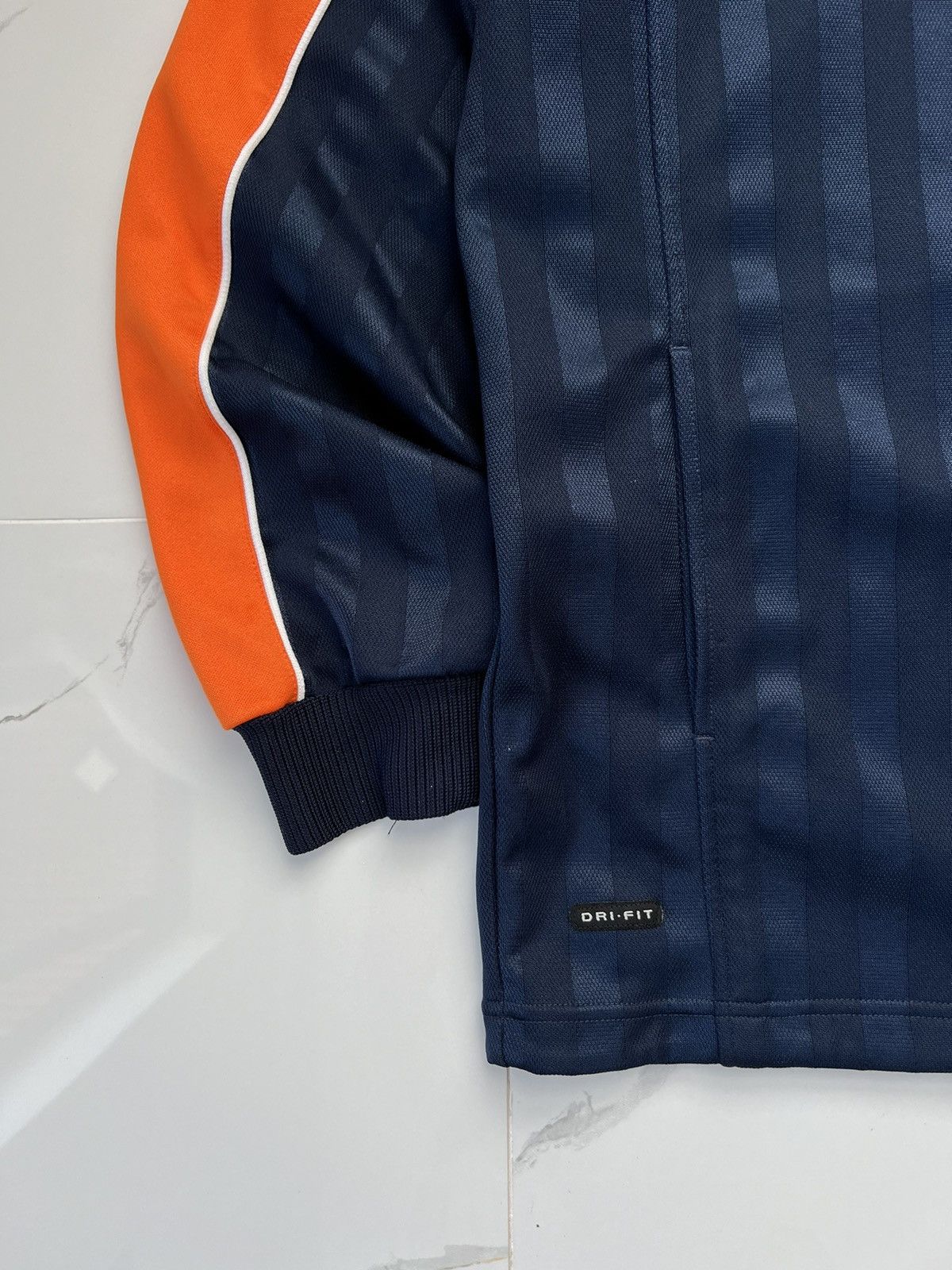 Nike 00's NIKE TEAM DRI FIT DOUBLE SWOOSH Y2K TRACK JACKET Size US L / EU 52-54 / 3 - 3 Thumbnail