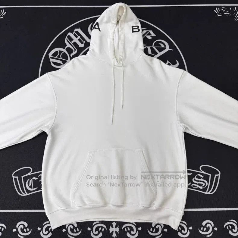 Balenciaga Balenciaga White Logo Print Hoodie. Size US M / EU 48-50 / 2 - 1 Thumbnail