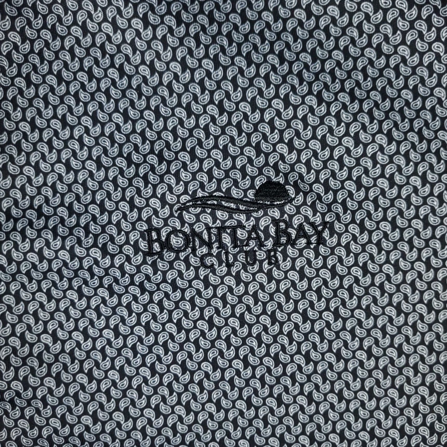 Vintage Greg Norman Polo Shirt Mens M Gray Paisley Shark Golf Short Sleeve STAINED Size US M / EU 48-50 / 2 - 2 Thumbnail