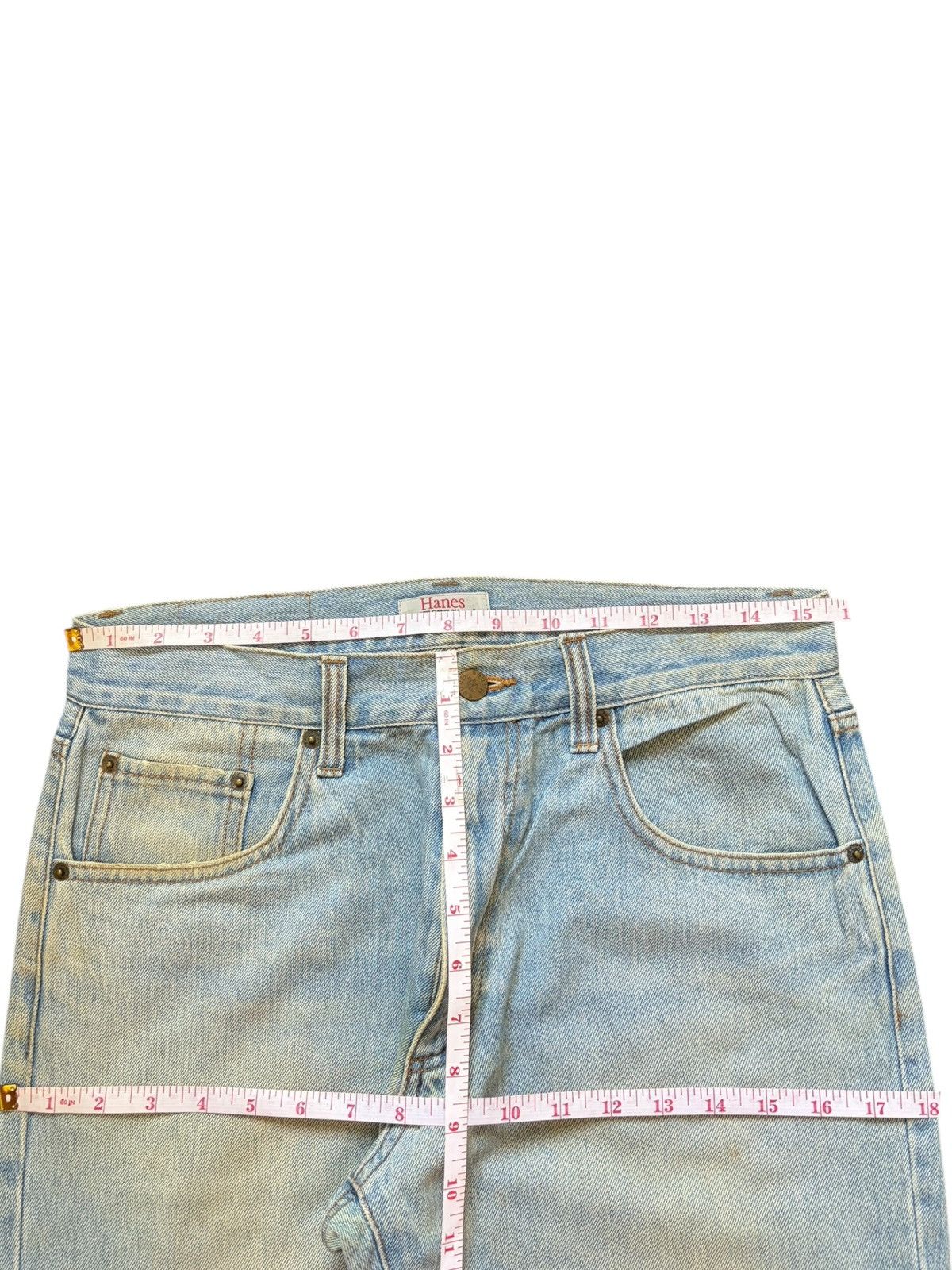 Hanes Vintage Hanes Mud Wash Distressed Loose Jeans Size US 31 - 6 Thumbnail