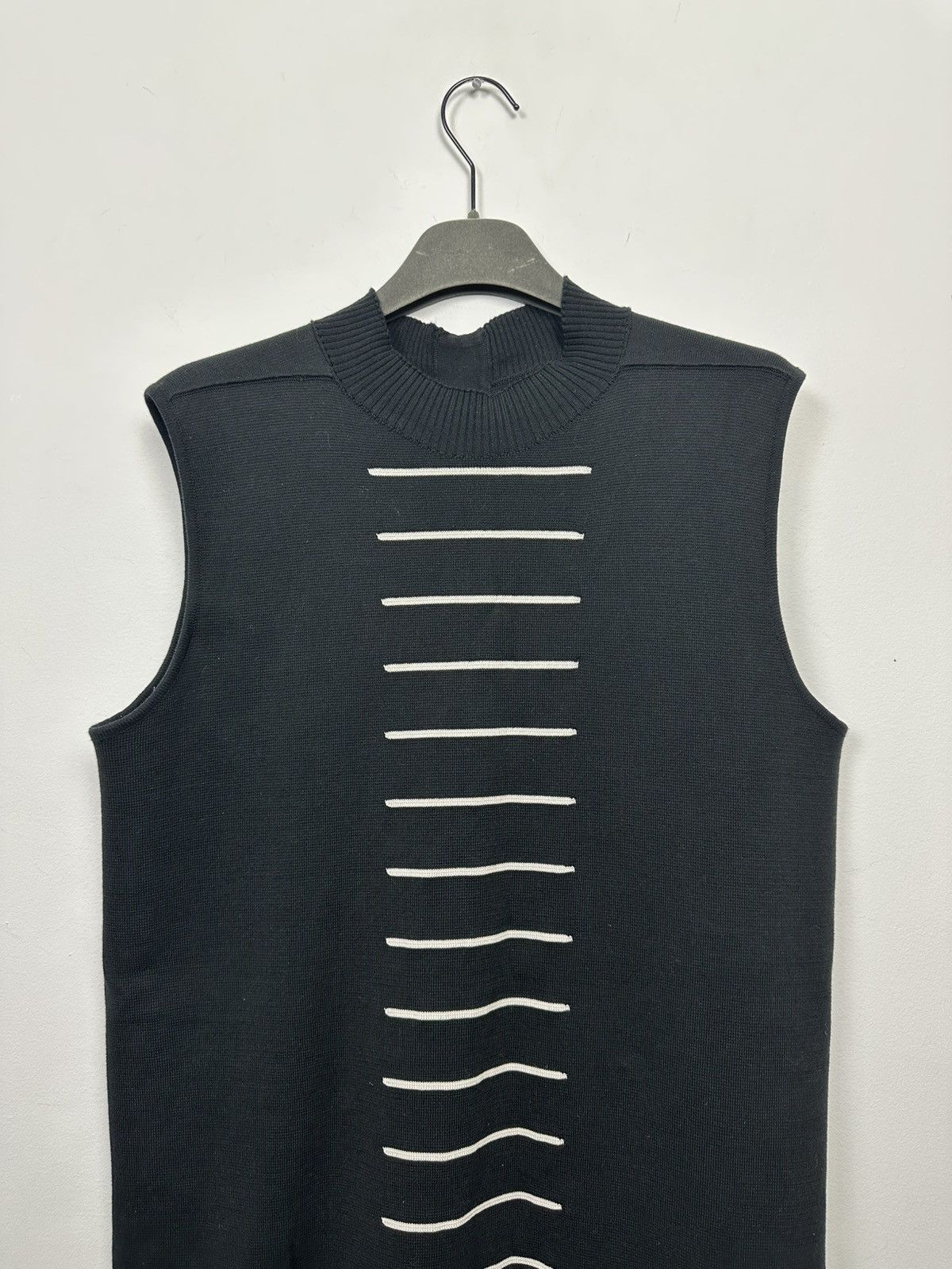 Rick Owens SS12 ‘NASKA’ Striped Wool Vest Size US M / EU 48-50 / 2 - 3 Thumbnail