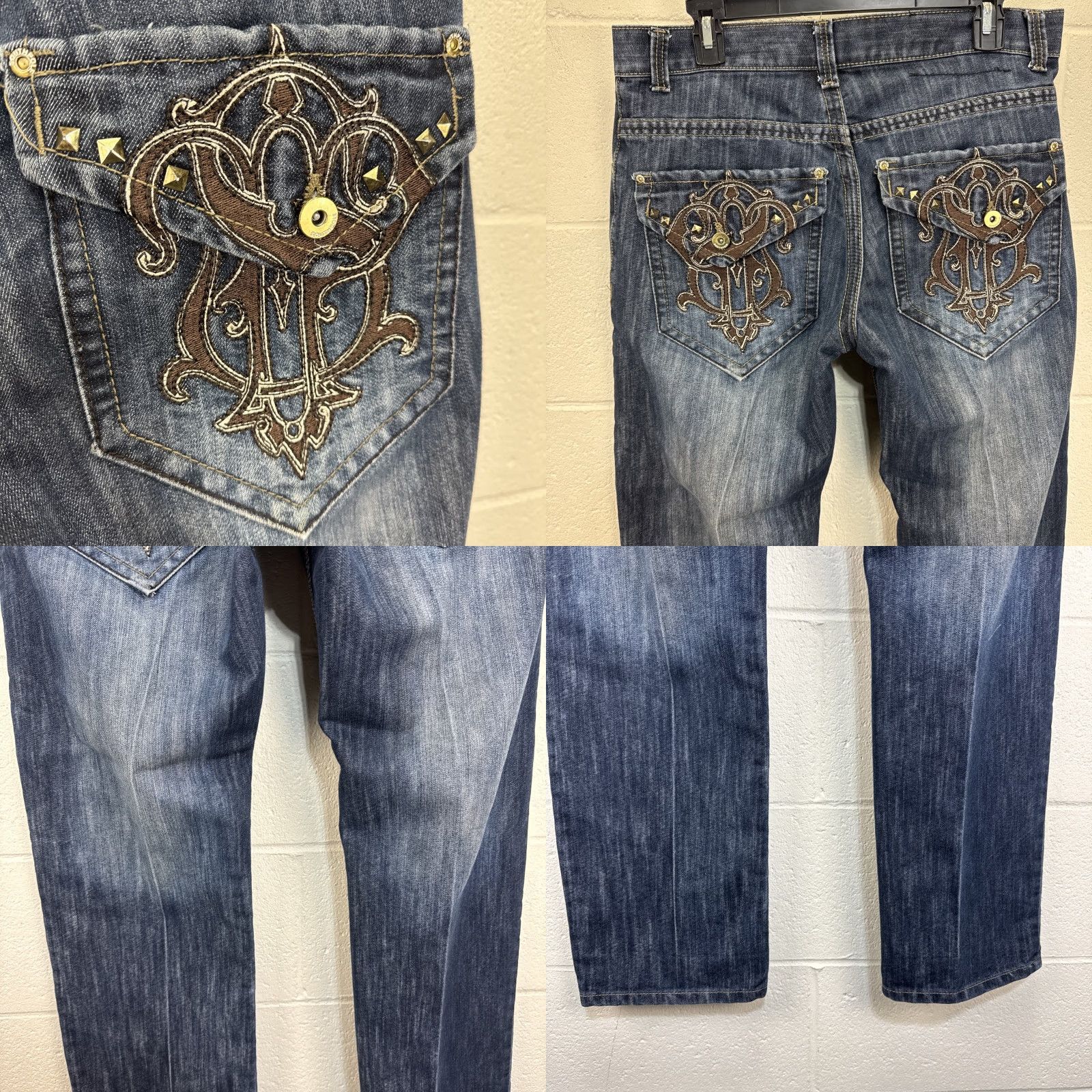 Southpole VINTAGE Southpole Jeans 34x32 Denim 5-Pocket Embroidered Baggy Y2K StreetWear Jeans Mens Size US 34 / EU 50 - 9 Thumbnail