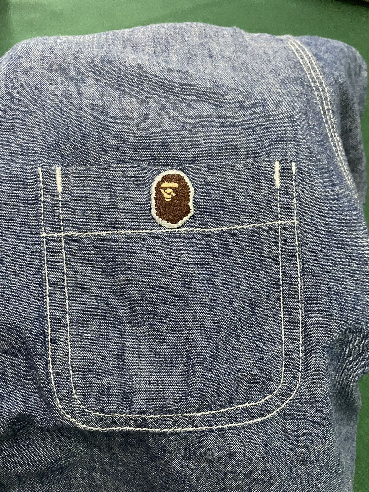 Bape Chambray Button Up Shirt Dress Size XS / US 0-2 / IT 36-38 - 4 Thumbnail