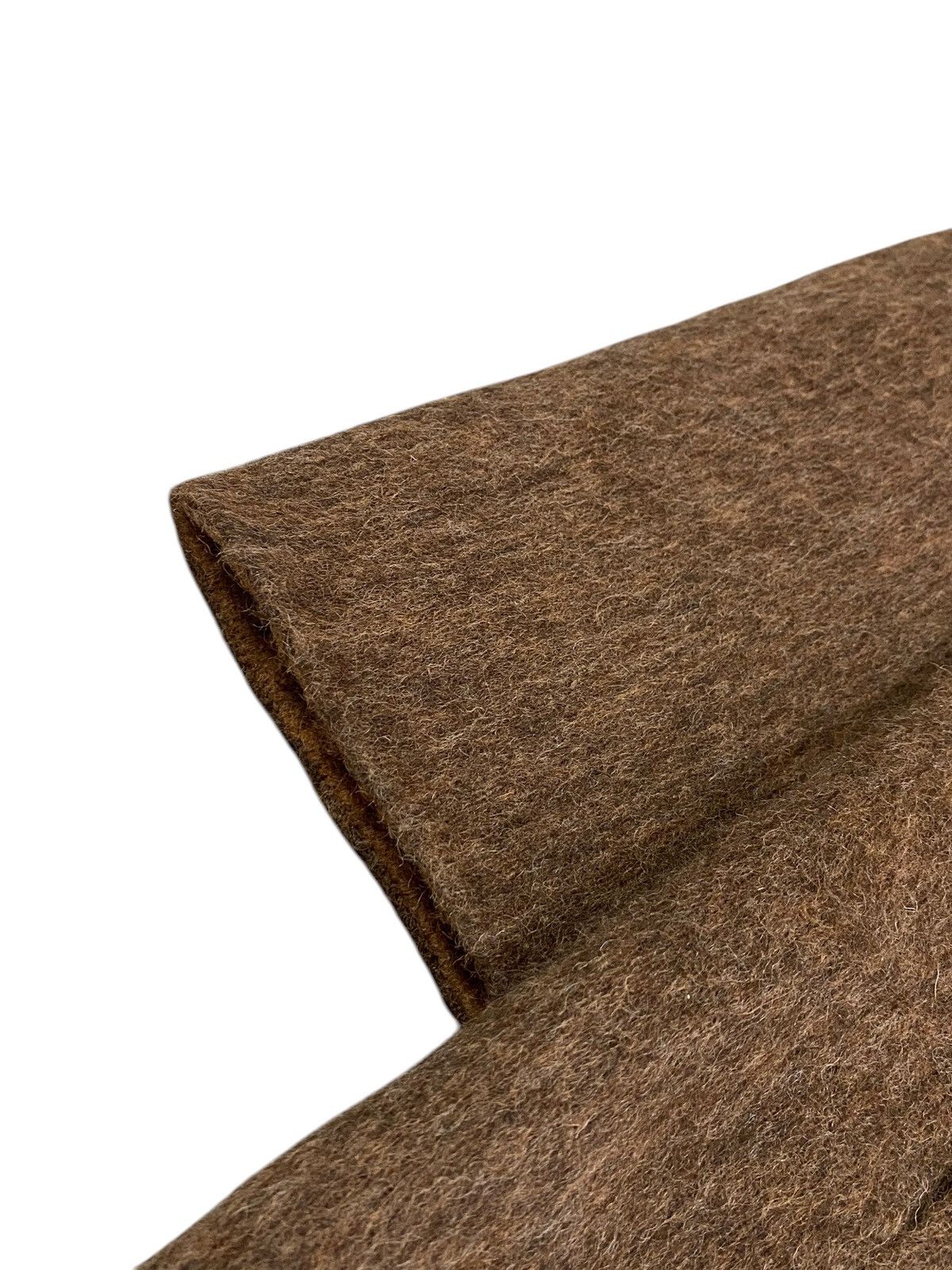 Vintage Vintage BIKI Italy Wool Blend Brown Long Coat Mohair Size M / US 6-8 / IT 42-44 - 7 Thumbnail